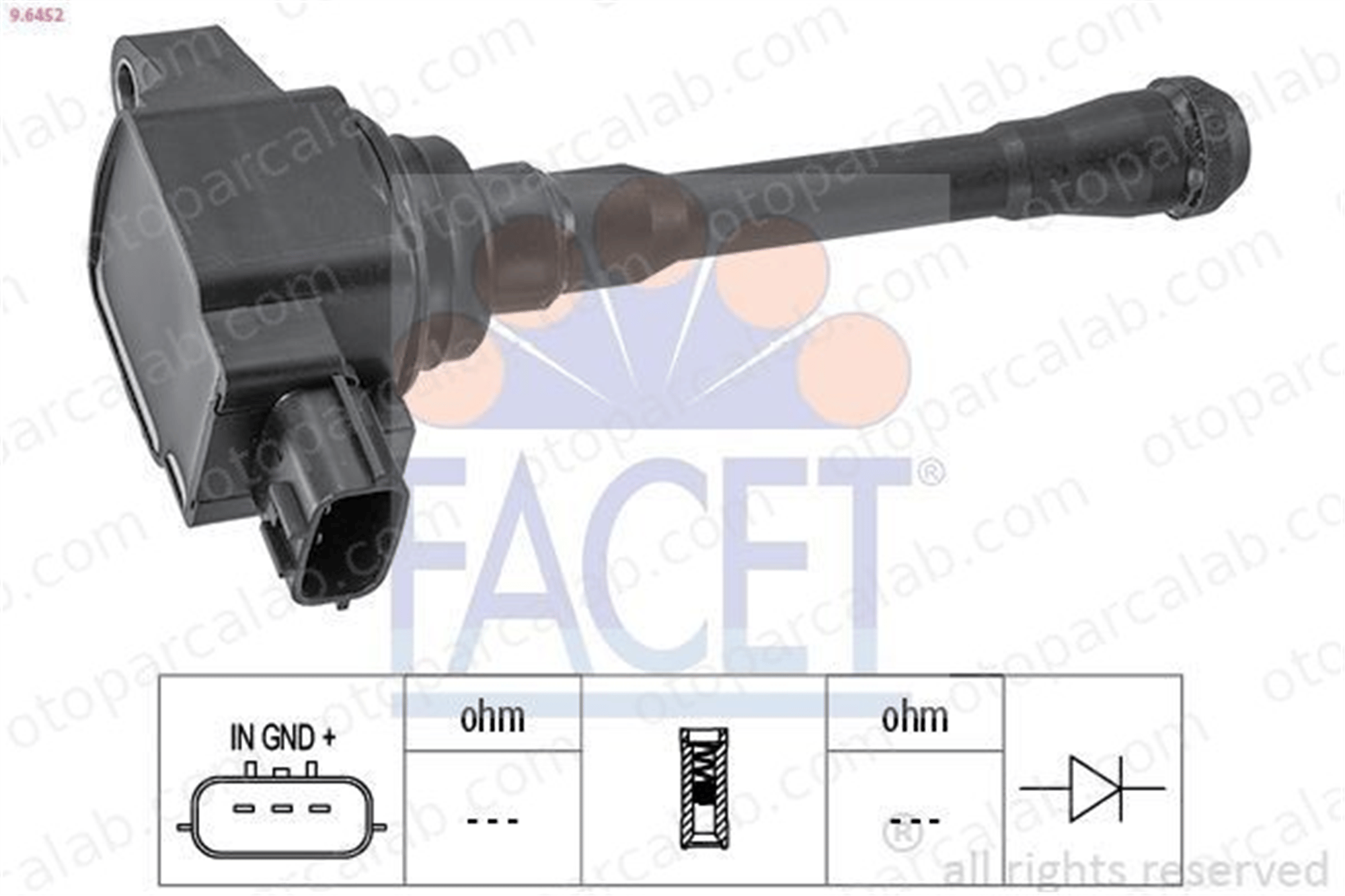 FACET 9.6452 Ateşleme Bobini NISSAN JUKE QASHQAI / QASHQAI +2 I 224481KC0A 224332734R