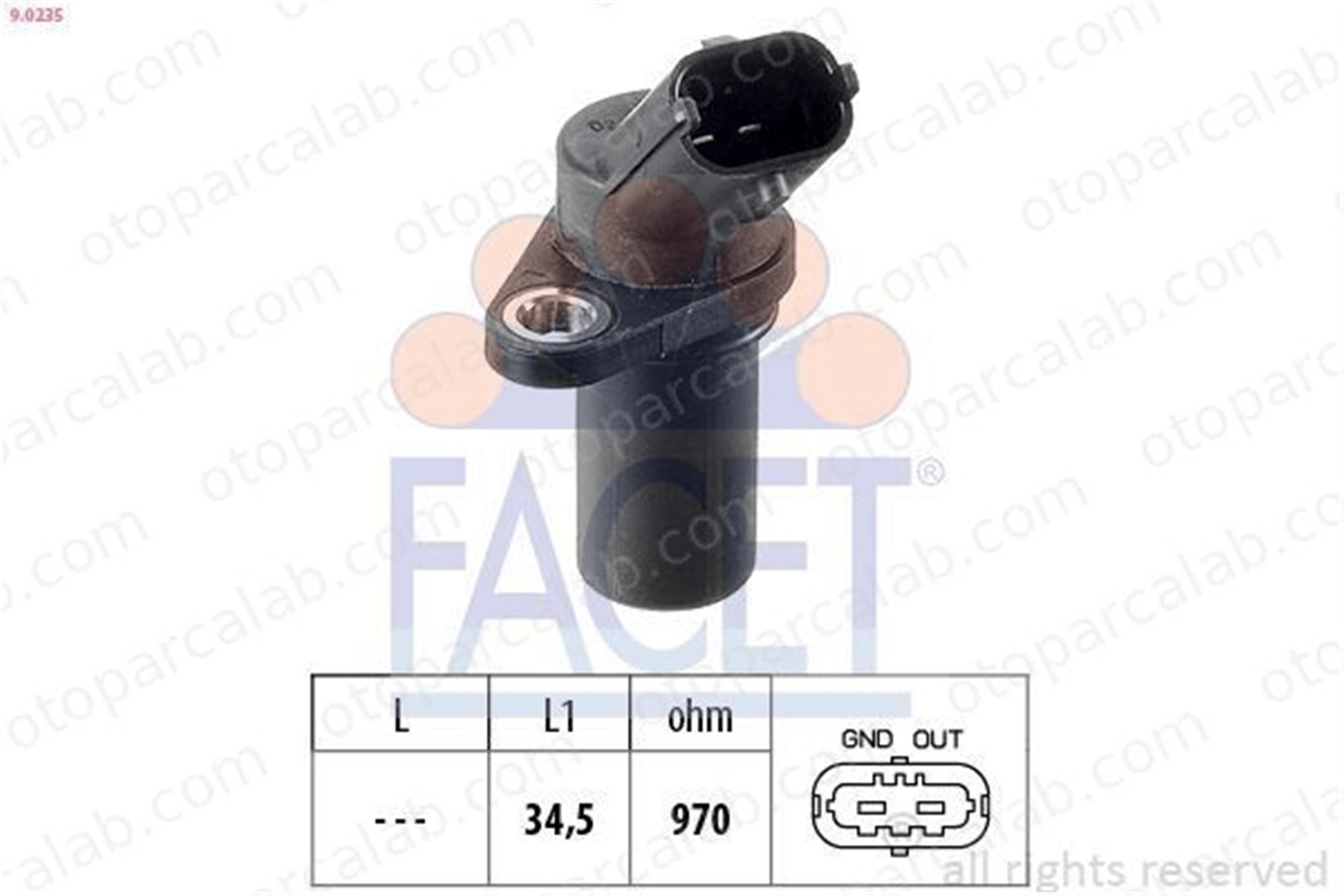 FACET 9.0235 Krank Sensörü MAN F90 TGS I 6238109 504096645