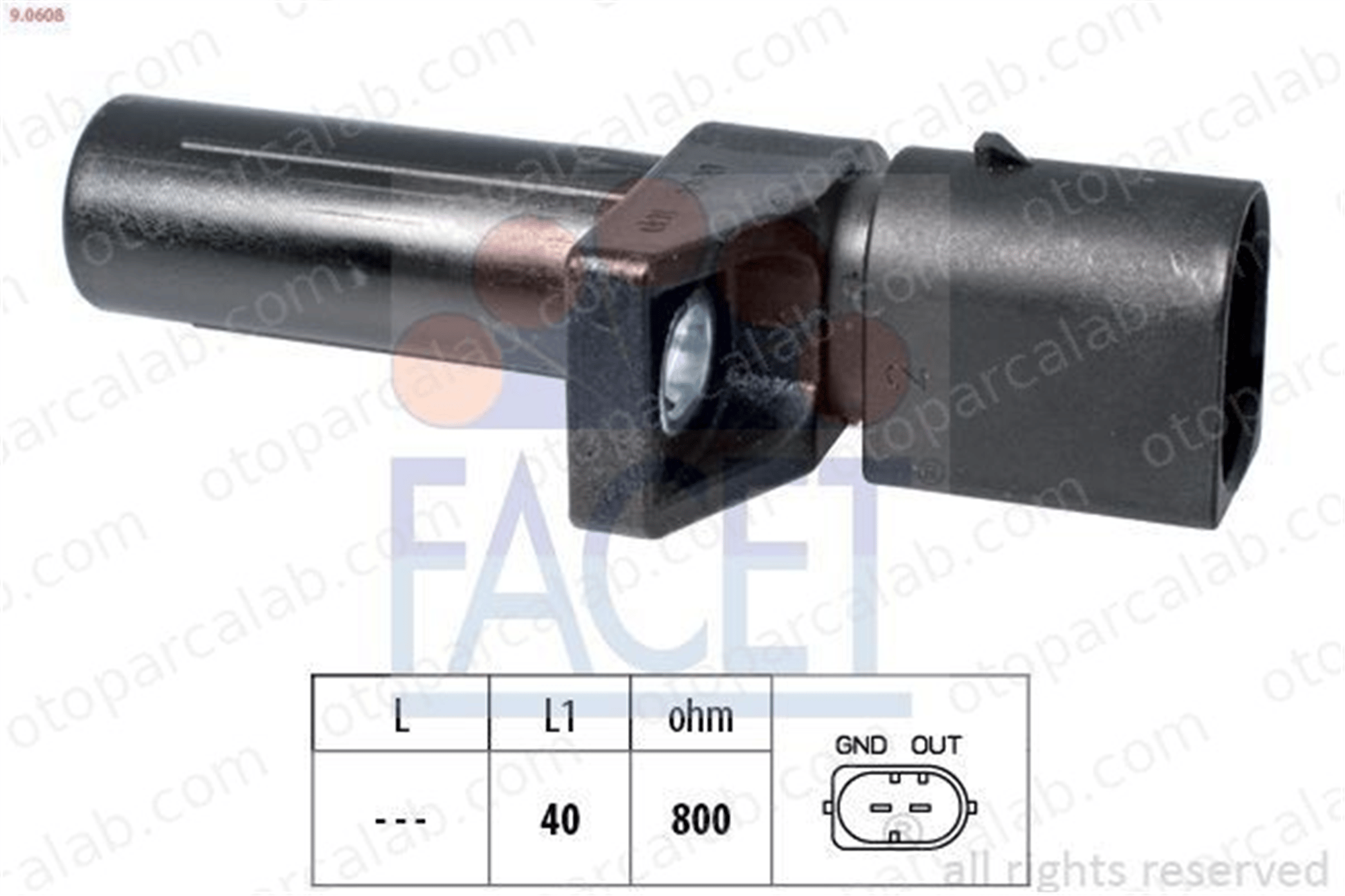 FACET 9.0608 Krank Sensörü SMART FORTWO Coupe FORTWO Cabrio A003153952 138124