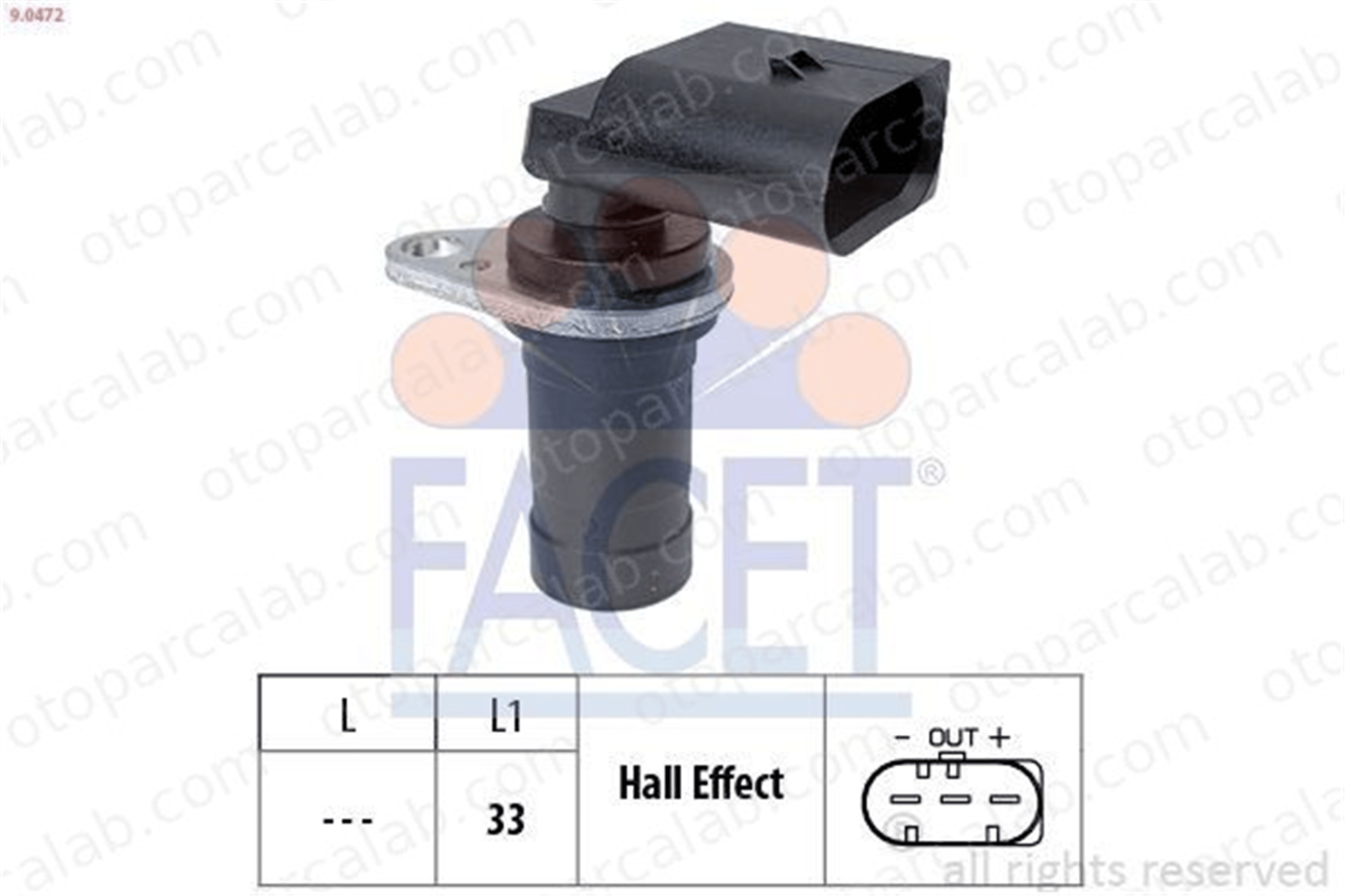 FACET 9.0472 Krank Sensörü BMW 3 3 Coupe 1214174449 1709616