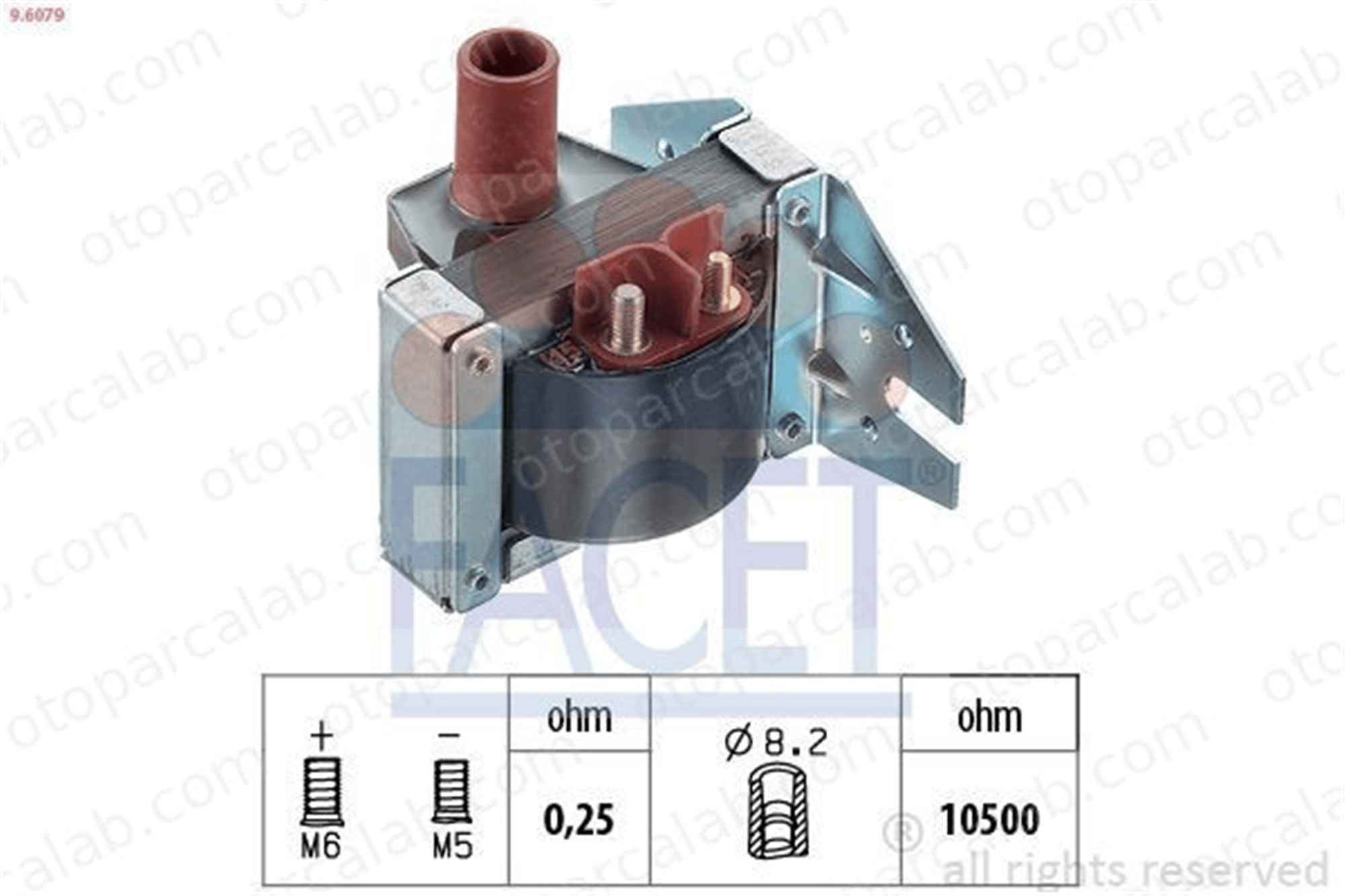 FACET 9.6079 Ateşleme Bobini MERCEDES-BENZ S-SERISI S-SERISI Coupe A0001586803 138744