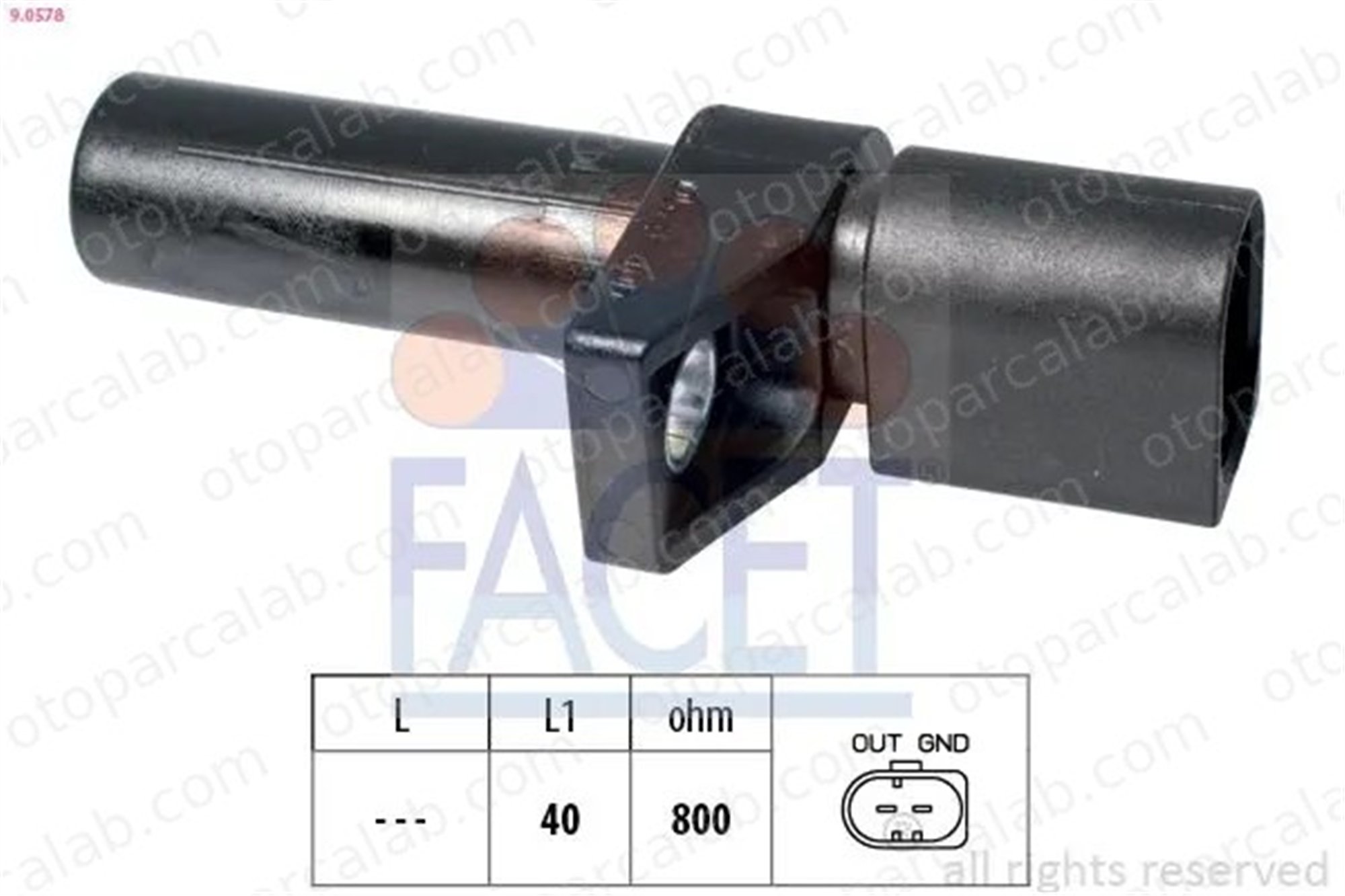 FACET 9.0578 Krank Sensörü MERCEDES-BENZ C-SERISI C-SERISI T-Model A003153282 5080350AA
