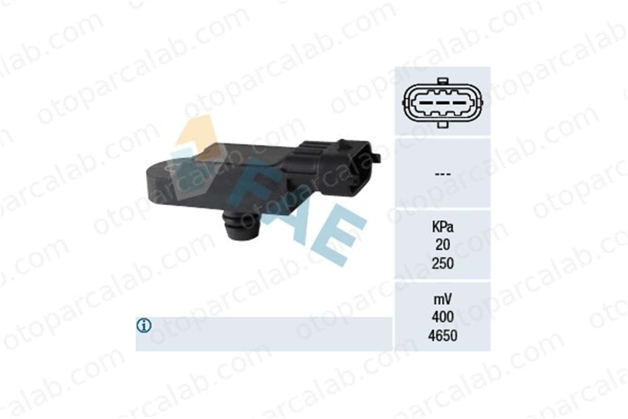 FAE 15067 MAP Sensörü RENAULT LAGUNA II Grandtour MEGANE I 223658570R 8200233831