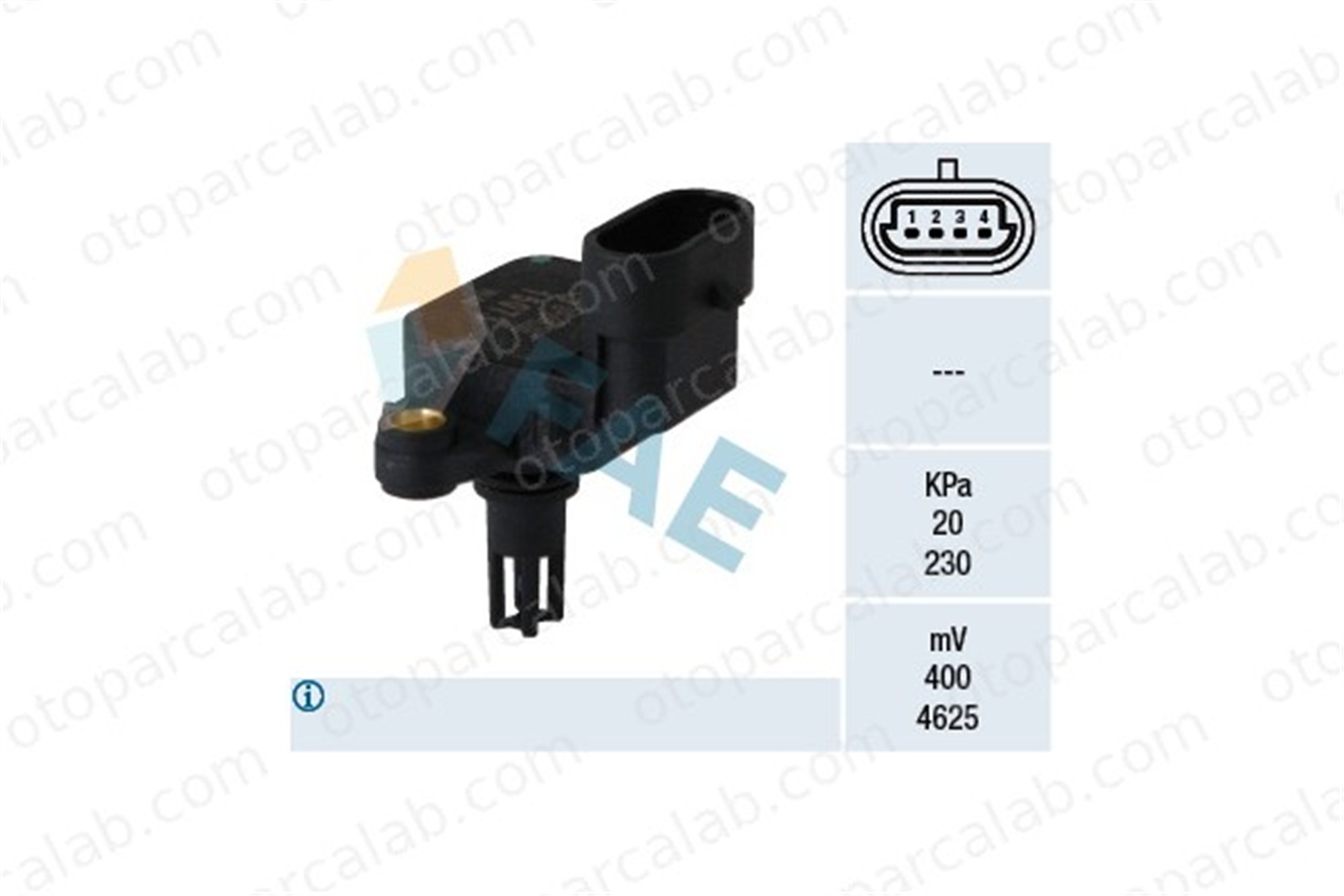 FAE 15073 MAP Sensörü SAAB 9-3 Station wagon OPEL OMEGA B 12788793 55563267