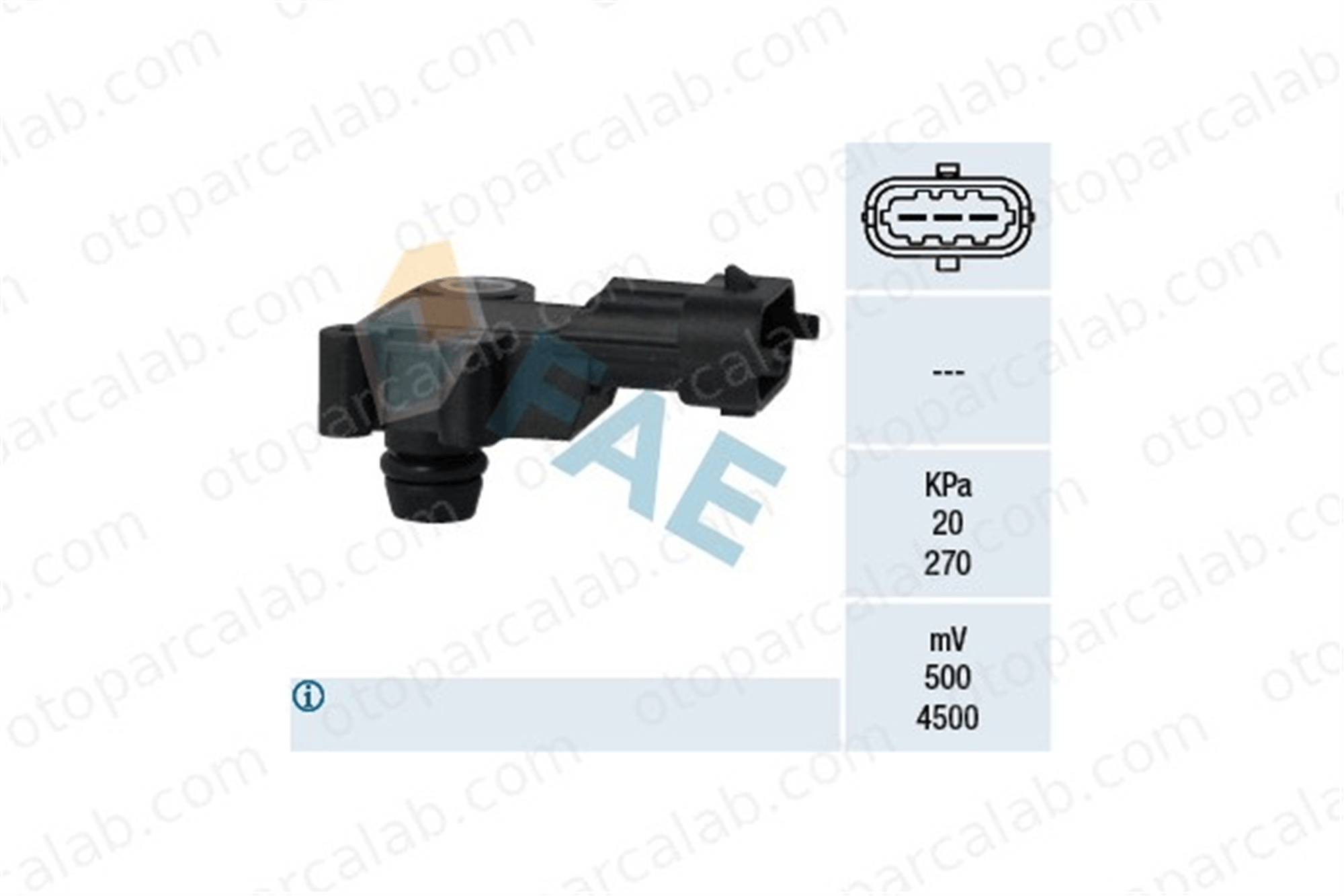FAE 15100 MAP Sensörü OPEL ASTRA J ASTRA J Sports Tourer 1238269 55567257