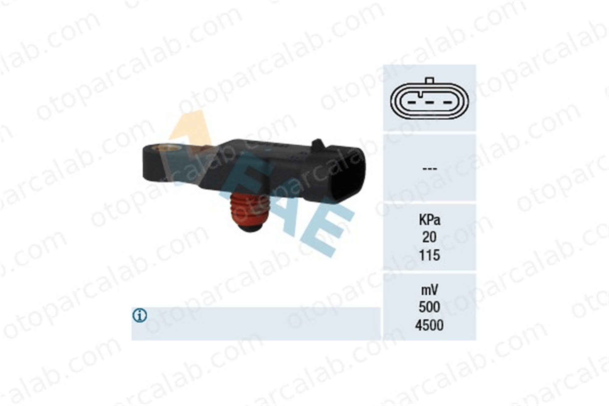 FAE 15117 MAP Sensörü CHEVROLET MATIZ AVEO / KALOS Sedan 25184083 96325870