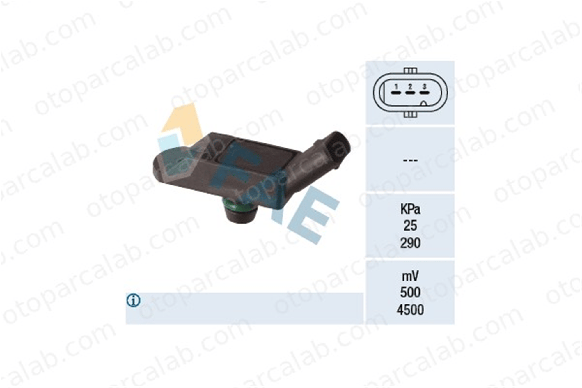 FAE 15186 MAP Sensörü PEUGEOT 308 II RCZ 9806432480 13627633664