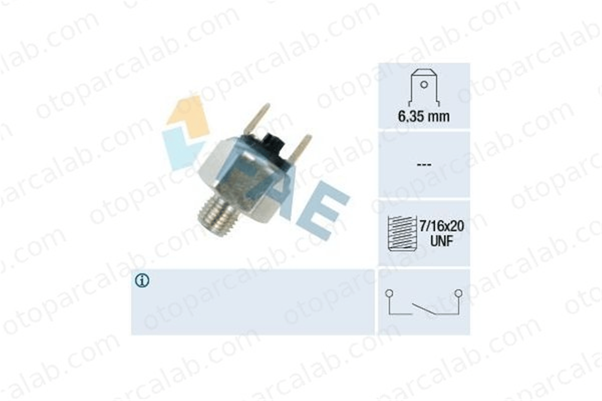 FAE 21060 Fren Müşürü TALBOT SIMCA 1000 PEUGEOT 204 857030400 460811