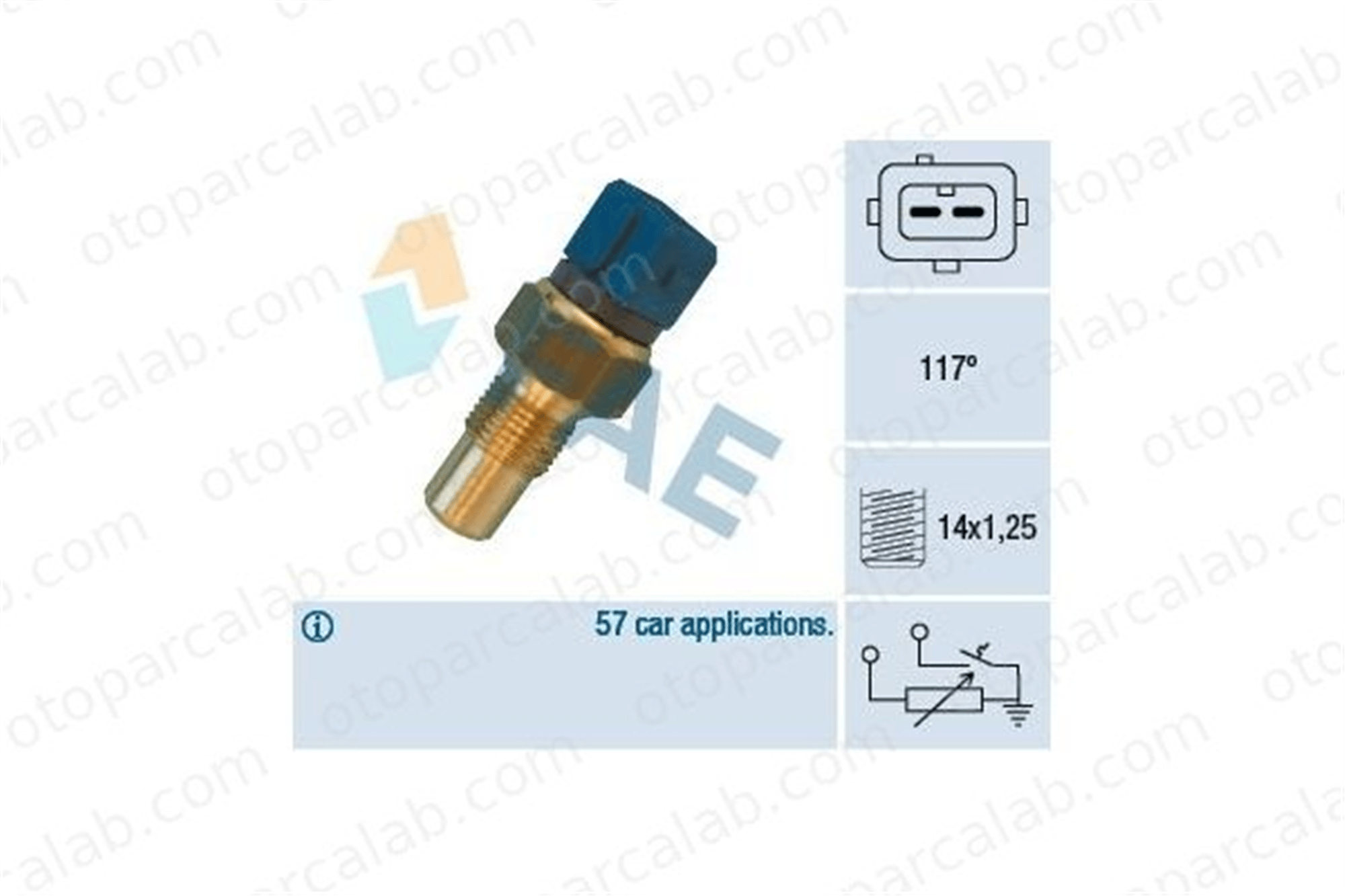 FAE 34440 Hararet Müşürü CITROËN BERLINGO / BERLINGO FIRST MPV SAXO 24283 024283