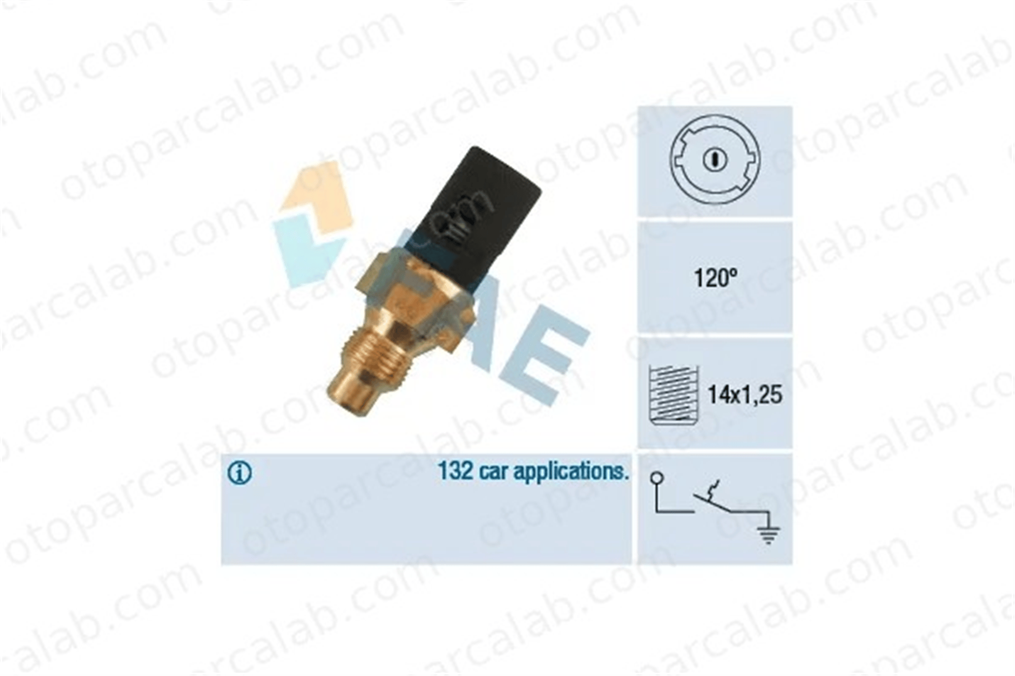 FAE 35250 Hararet Müşürü RENAULT RAPID Kasa/büyük limuzin 21 Sedan 7700771786 7700786460