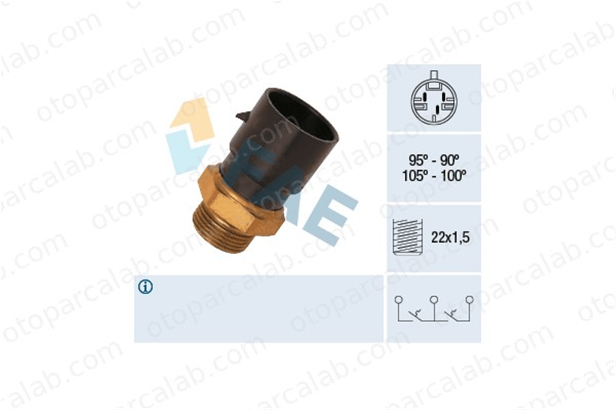 FAE 38020 Fan Müşürü OPEL OMEGA B OMEGA B Station wagon 90339409 1341026