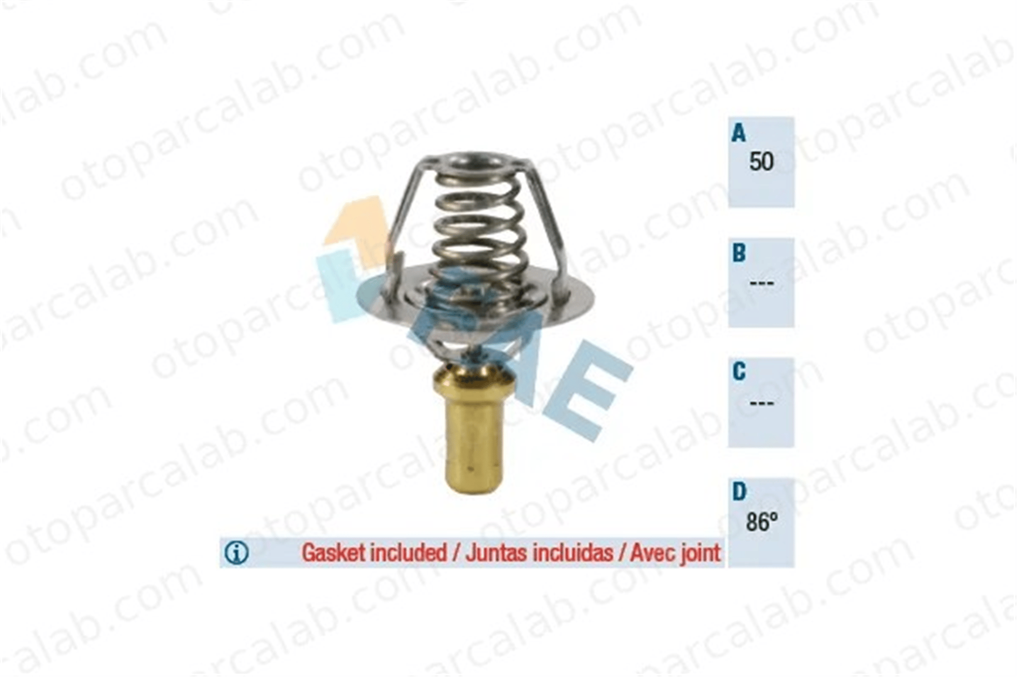 FAE 5203886 Termostat RENAULT CLIO I 19 II 6001543366 7700858802