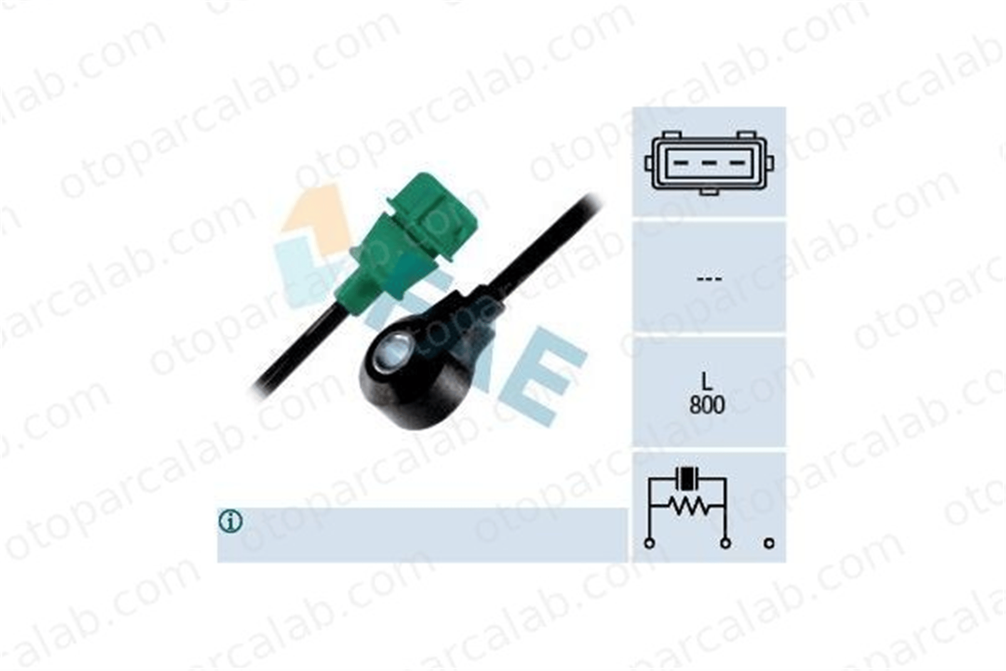 FAE 60108 Vuruntu Sensörü AUDI COUPE B3 80 B4 Avant 34905377A 034905377A
