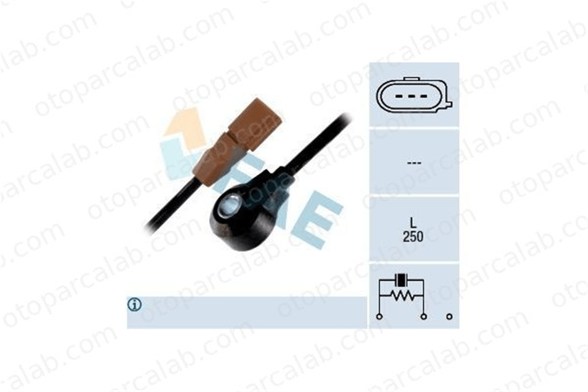 FAE 60116 Vuruntu Sensörü AUDI A3 VW BORA I 6A905377F 06A 905 377 F