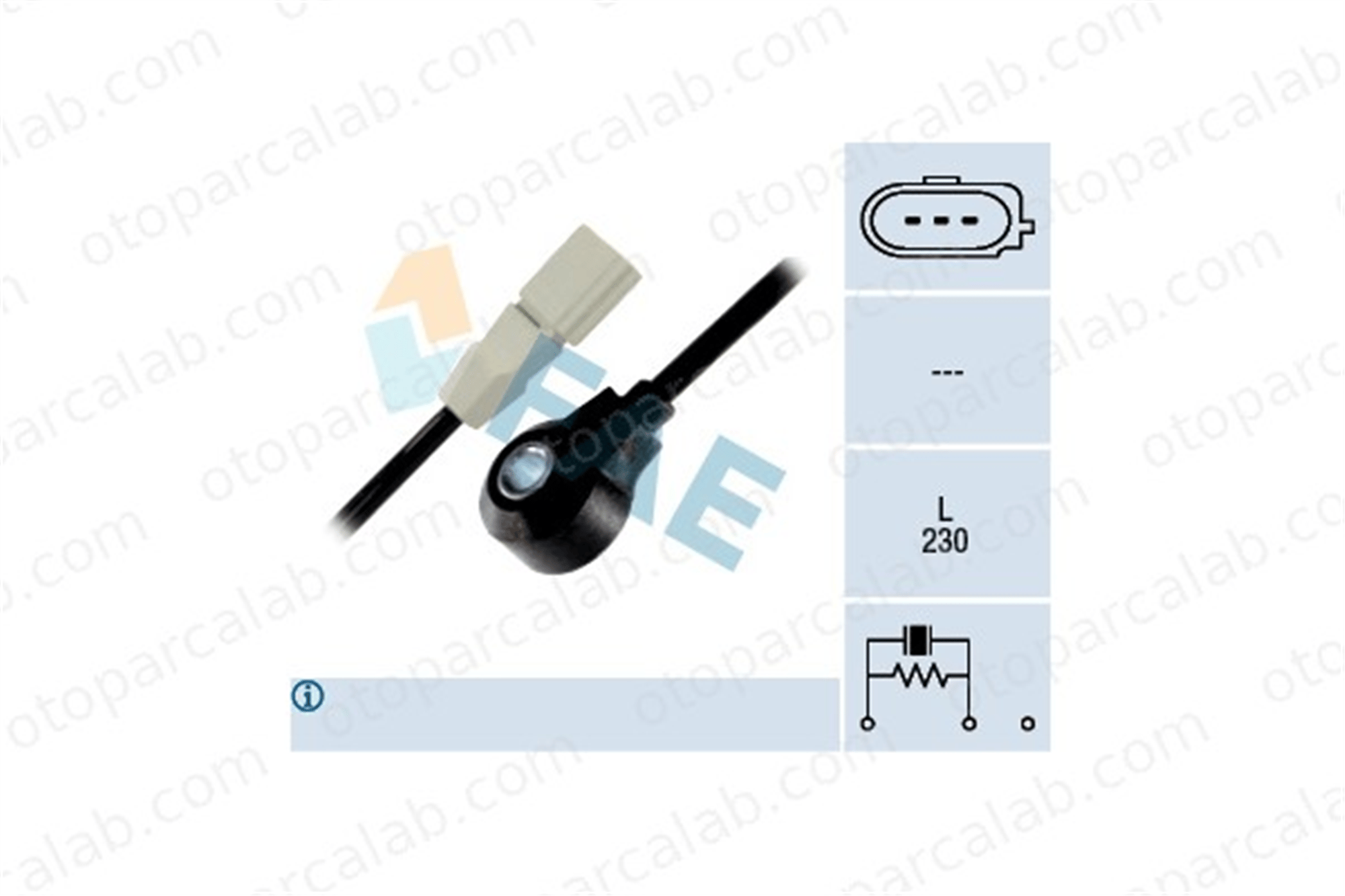 FAE 60118 Vuruntu Sensörü SKODA OCTAVIA II Combi VW GOLF V 21905377E 021905377E