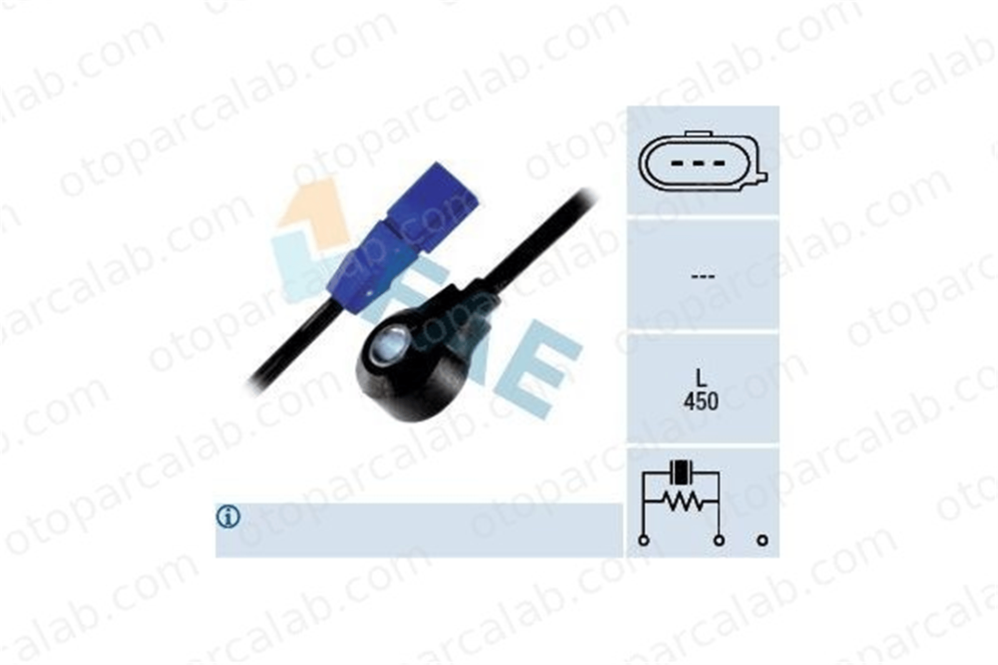 FAE 60121 Vuruntu Sensörü AUDI A4 B6 6D905377 06D 905 377