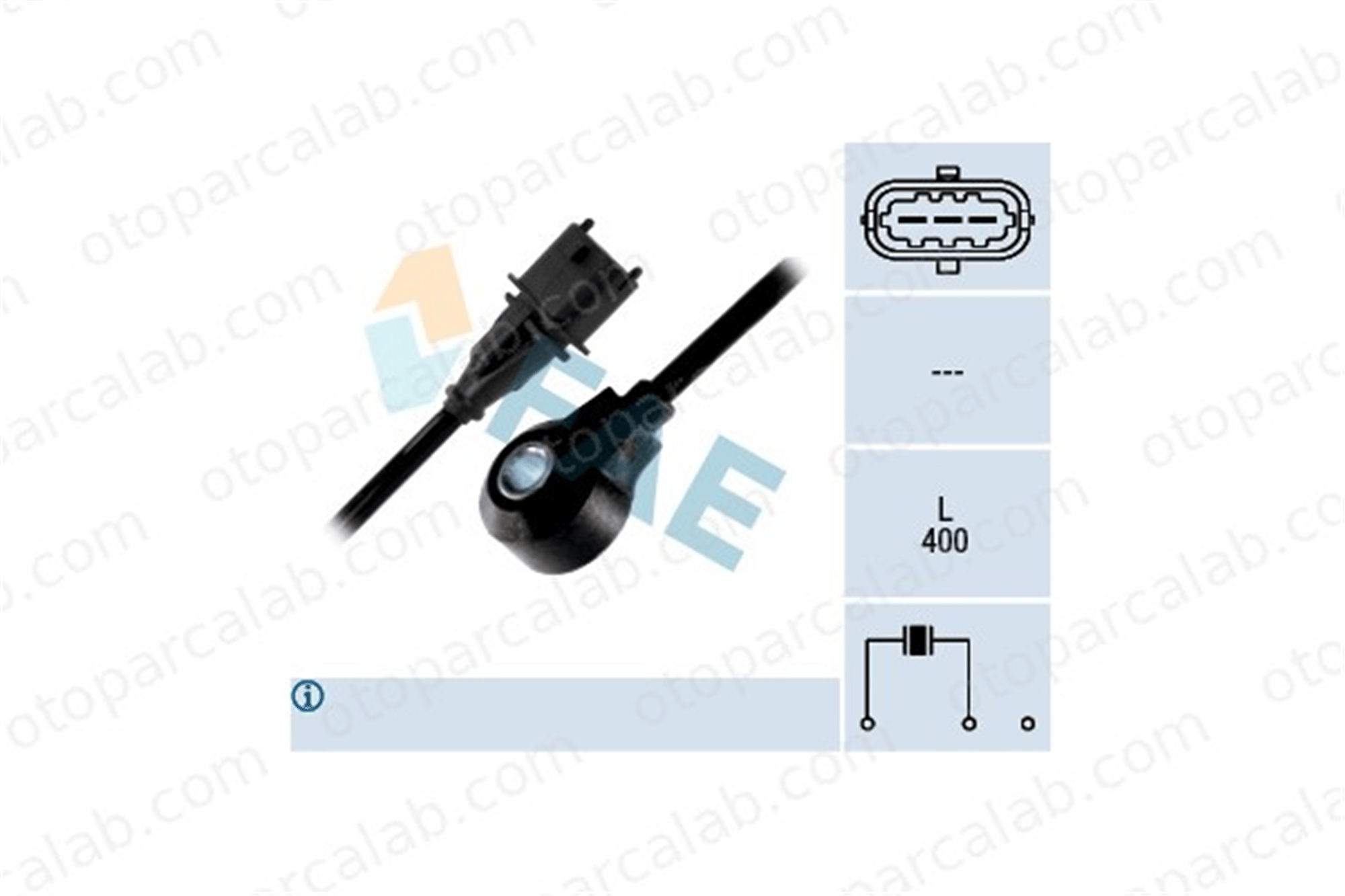 FAE 60140 Vuruntu Sensörü OPEL VECTRA C ASTRA G Cabrio 9158720 6238181