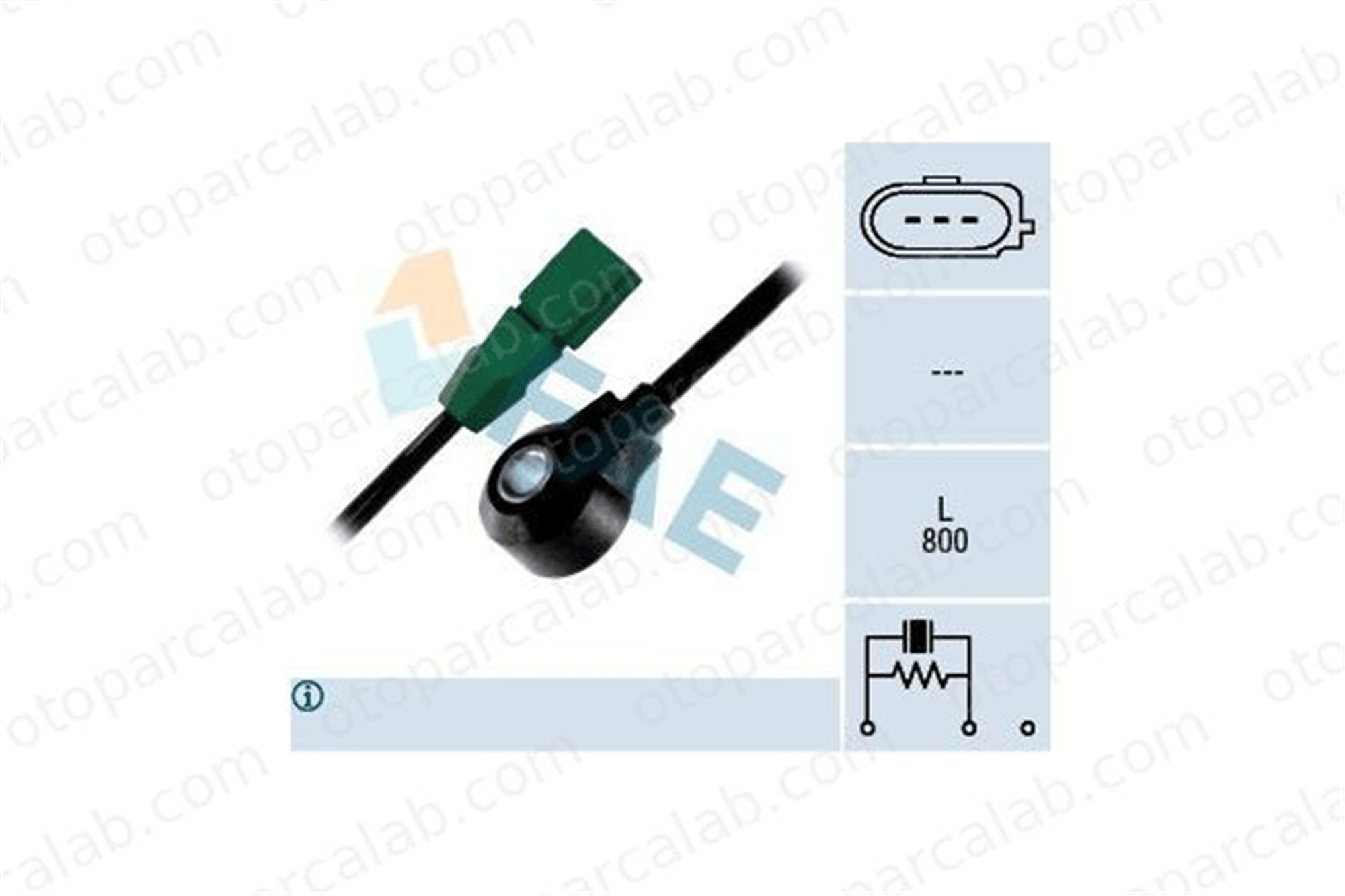 FAE 60192 Vuruntu Sensörü AUDI A4 B6 VW PASSAT B5.5 7D905377 07D905377