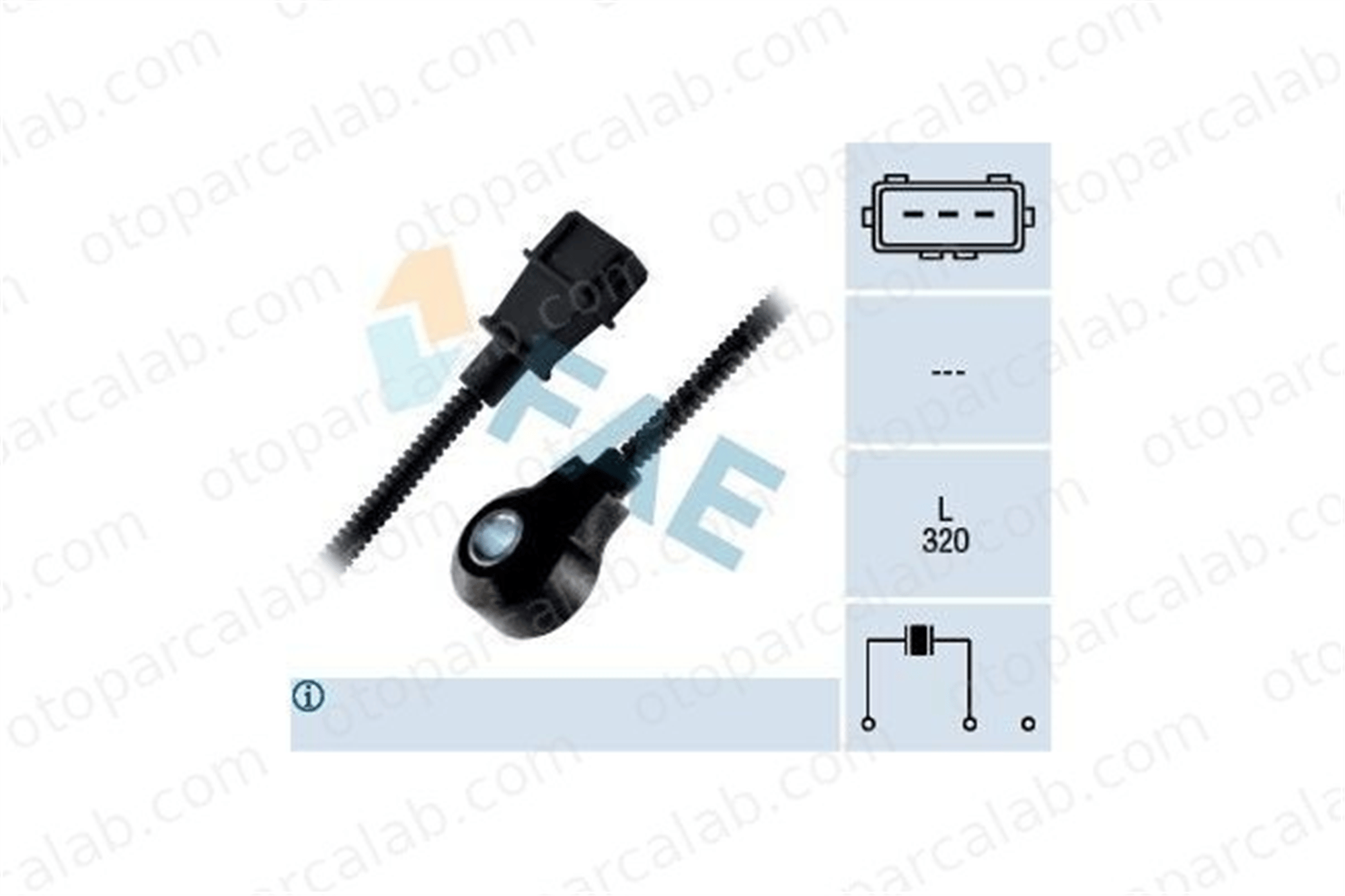 FAE 60203 Vuruntu Sensörü HYUNDAI COUPE II SONATA IV 3925037150 392504X000