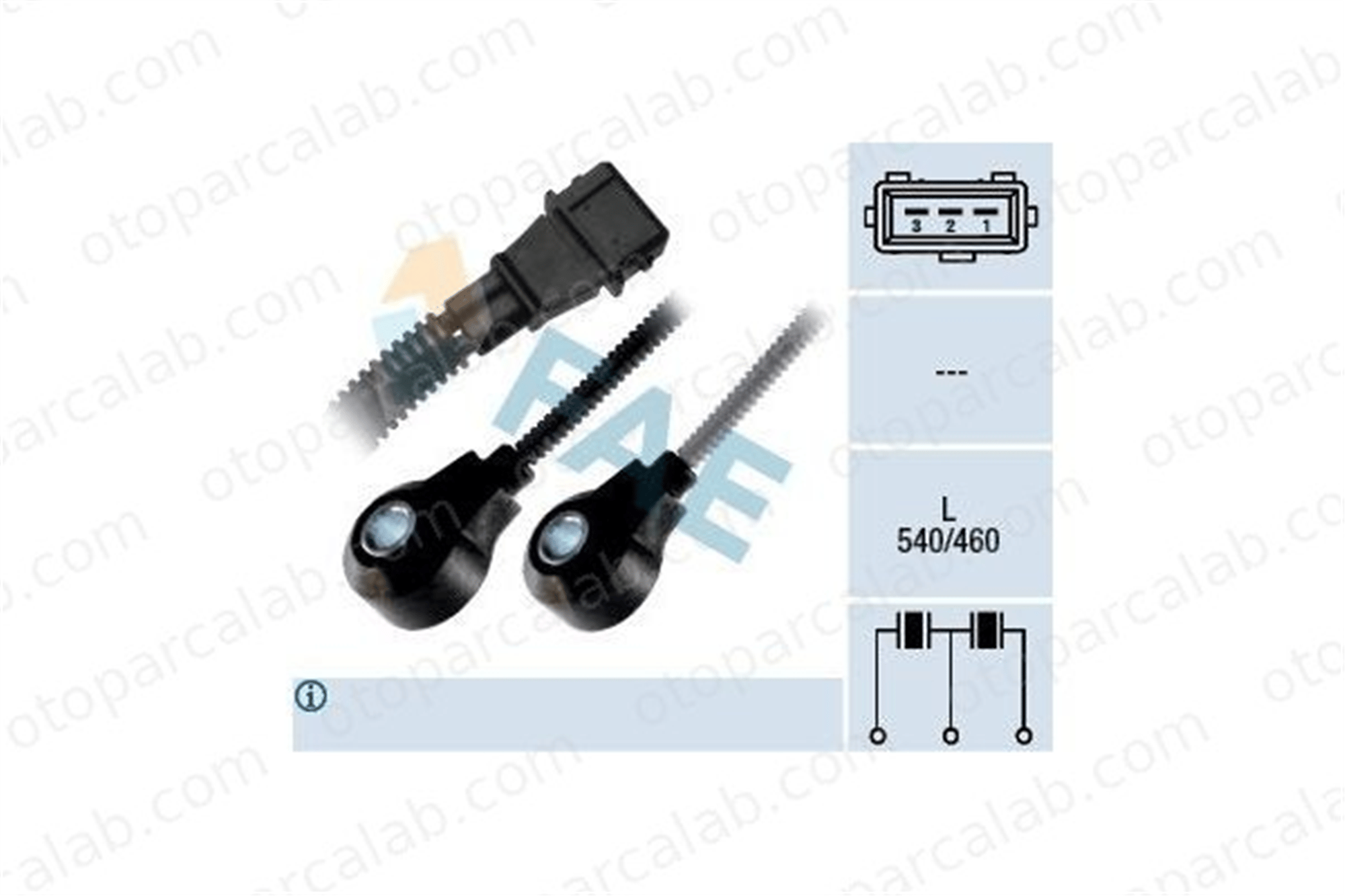 FAE 60209 Vuruntu Sensörü VOLVO V70 I S70 1270492 12704920