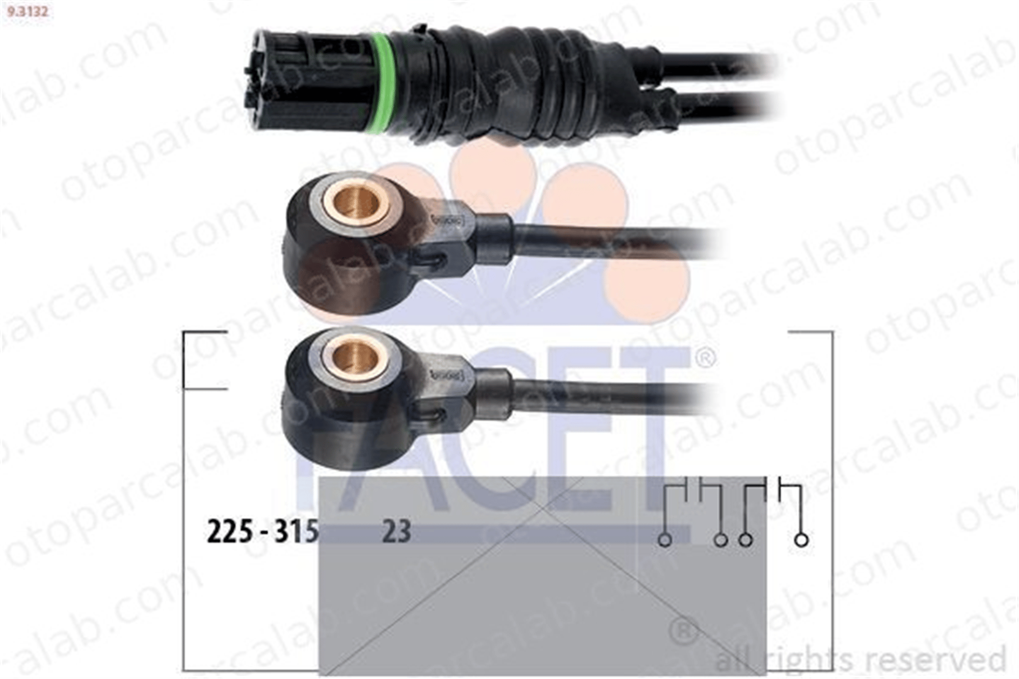 FAE 60222 Vuruntu Sensörü BMW 3 1 12141435485 13627568422