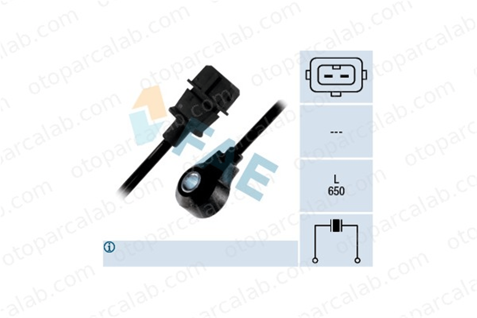 FAE 60234 Vuruntu Sensörü OPEL VECTRA A Hatchback OMEGA B 90448771 6238361
