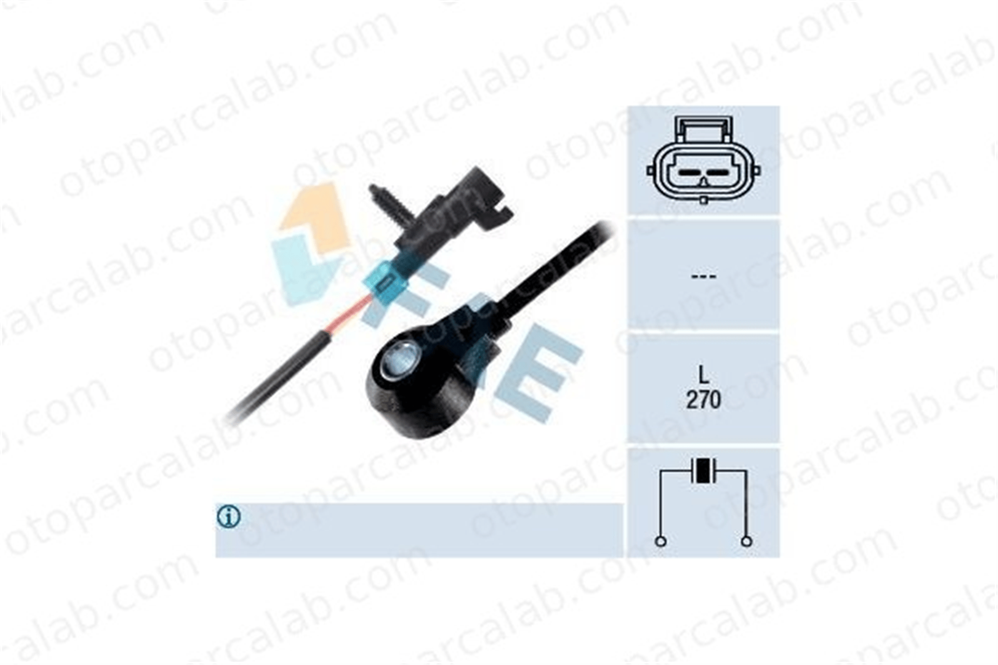 FAE 60244 Vuruntu Sensörü OPEL INSIGNIA A INSIGNIA A Sedan 12614342 12621820