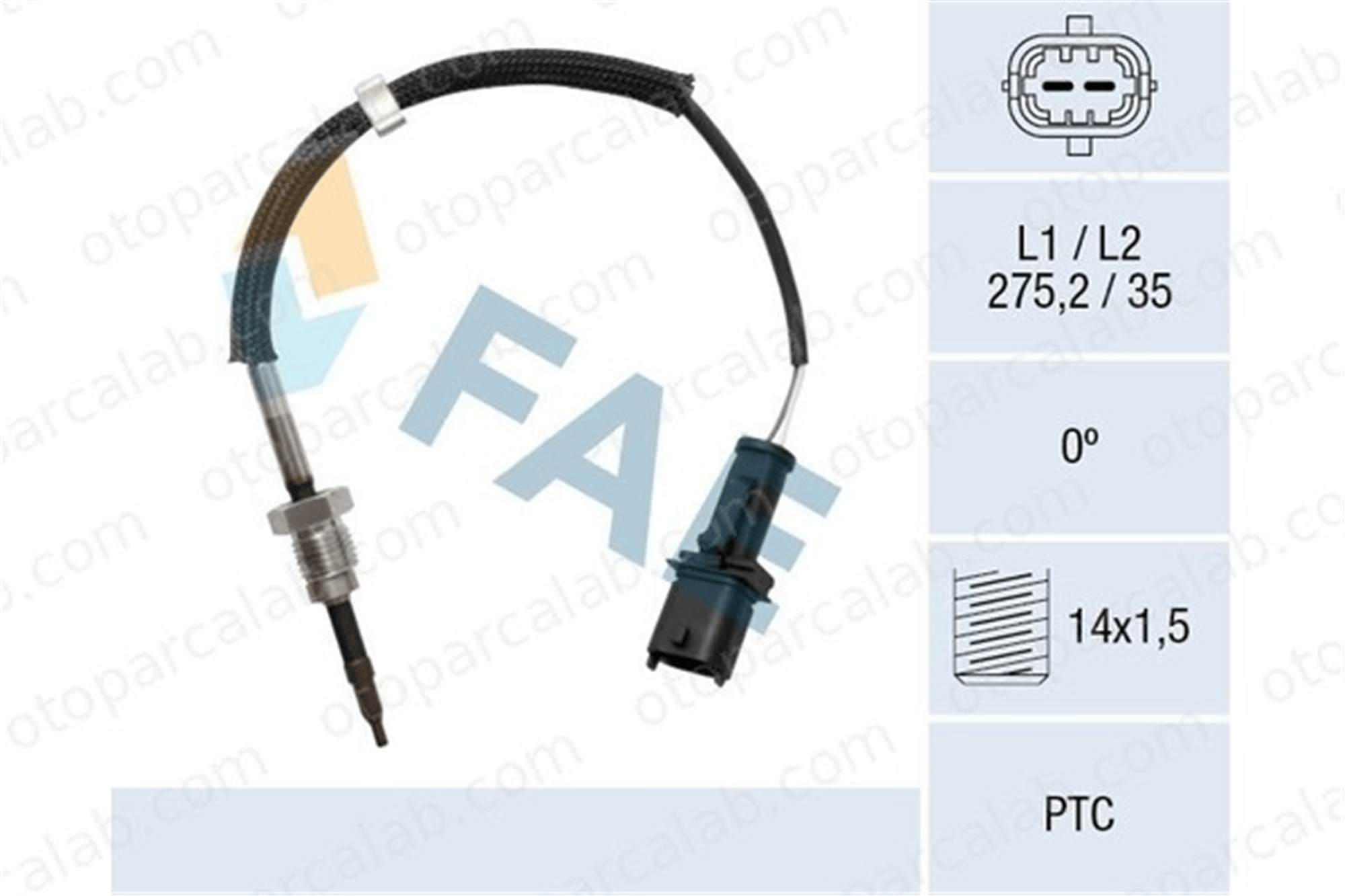 FAE 68047 Egzoz Sıcaklık Sensörü OPEL ASTRA H ASTRA H GTC 855410 55355404