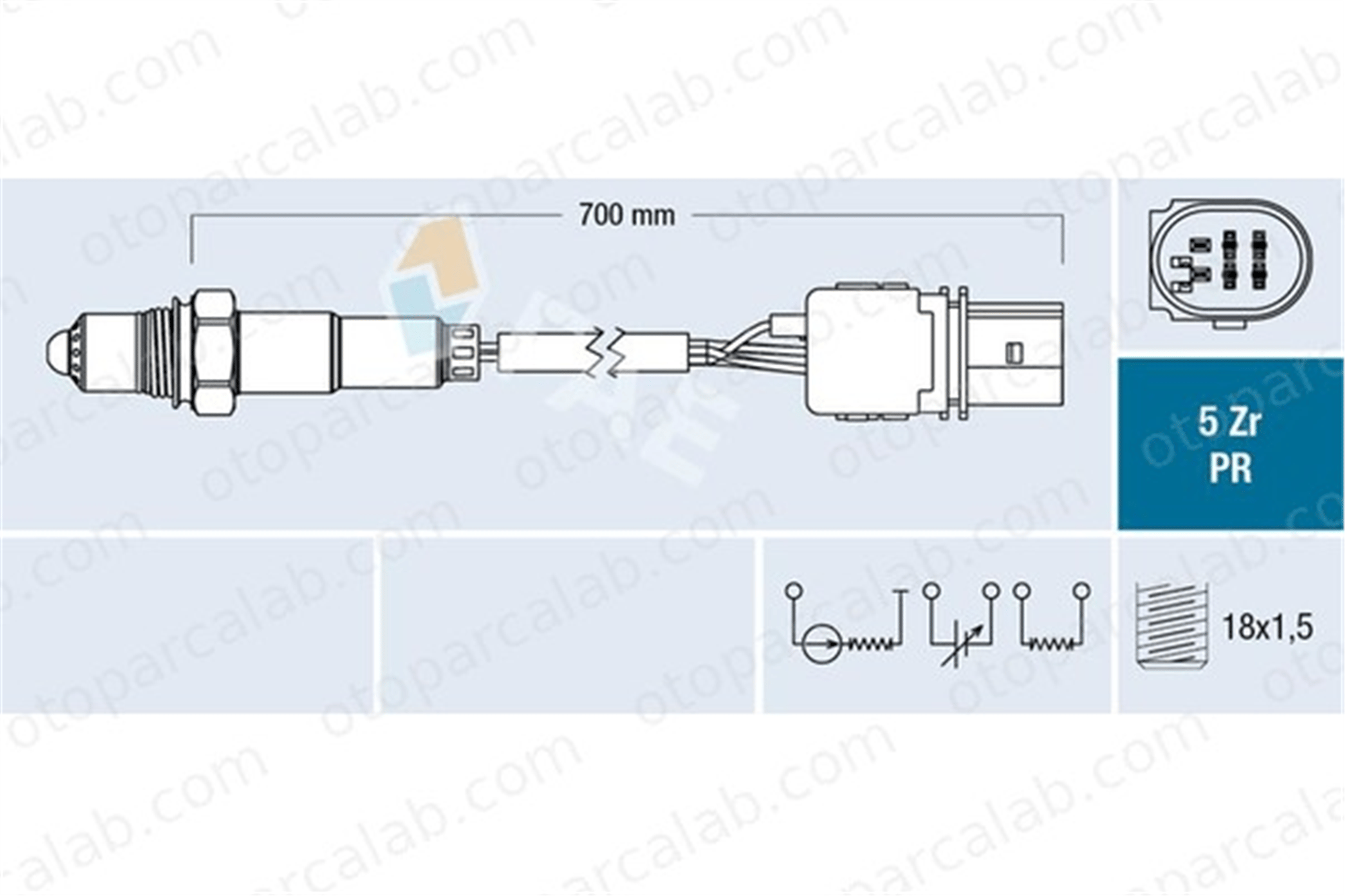 FAE 75034 Oksijen (Lambda) Sensörü AUDI A3 Sportback A3 55191127 0055191127