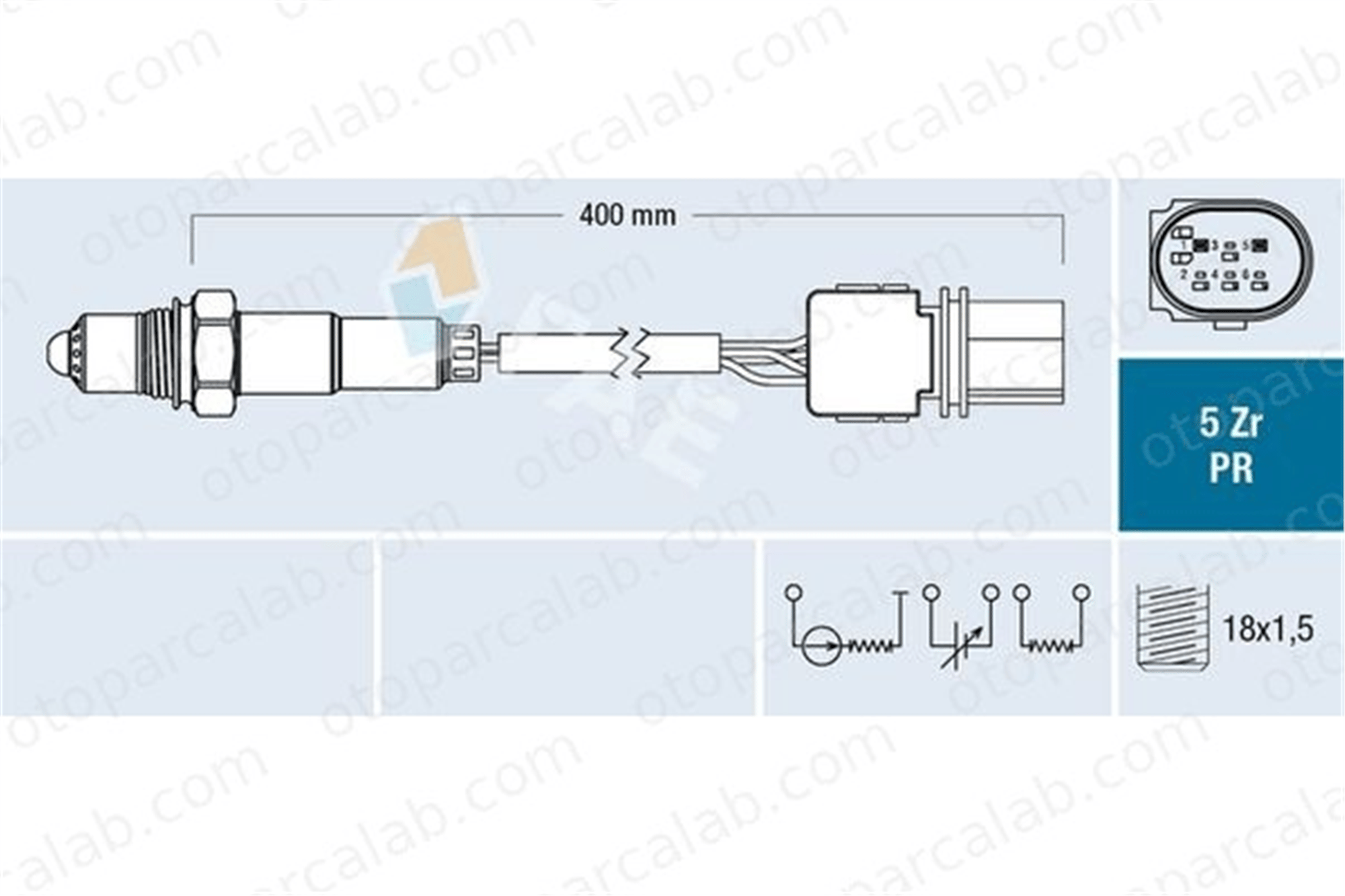 FAE 75071 Oksijen (Lambda) Sensörü BMW 1 3 Touring 13627791600 13627790116