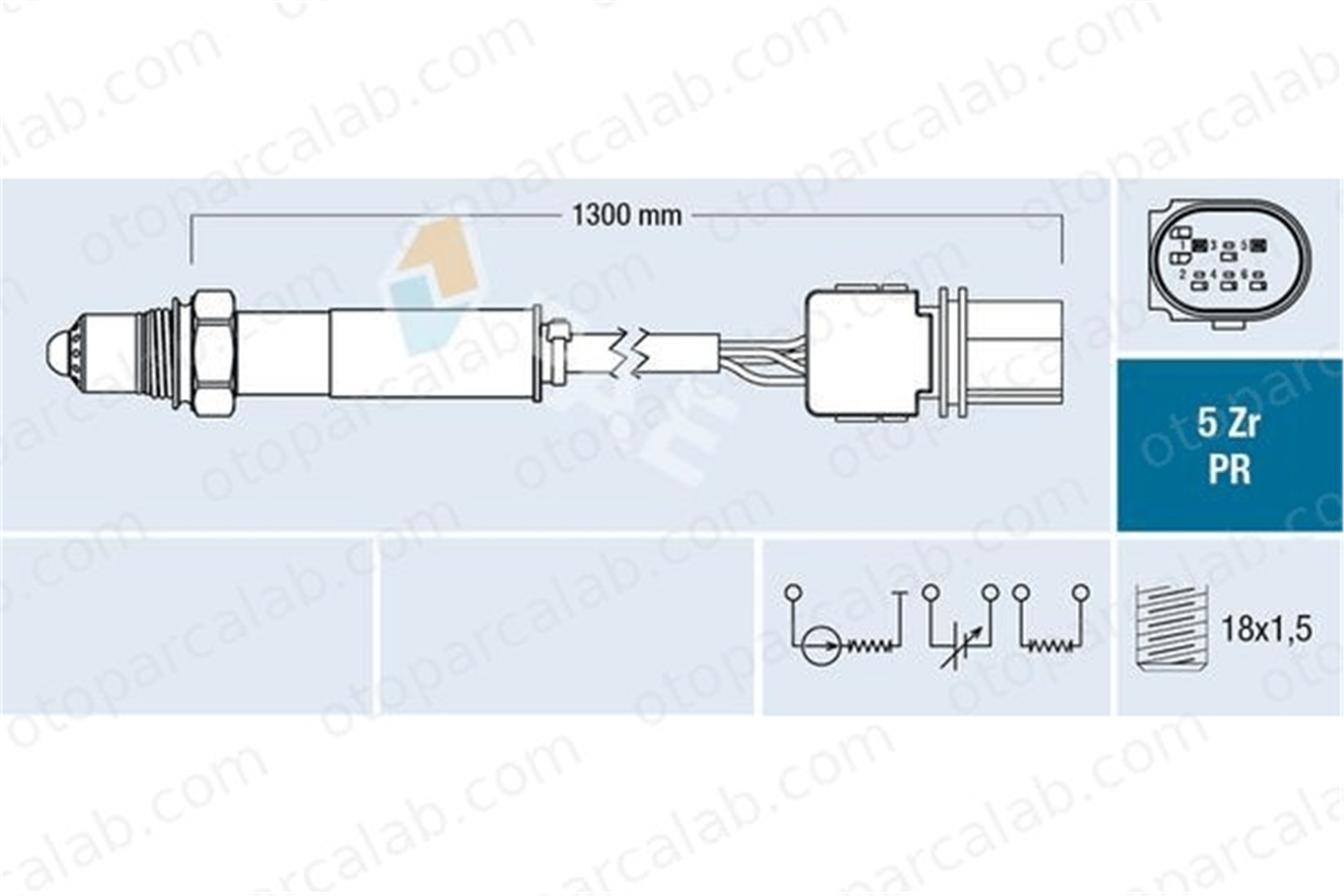 FAE 75098 Oksijen (Lambda) Sensörü MERCEDES-BENZ C-SERISI C-SERISI Coupe 11787570760 11787586692