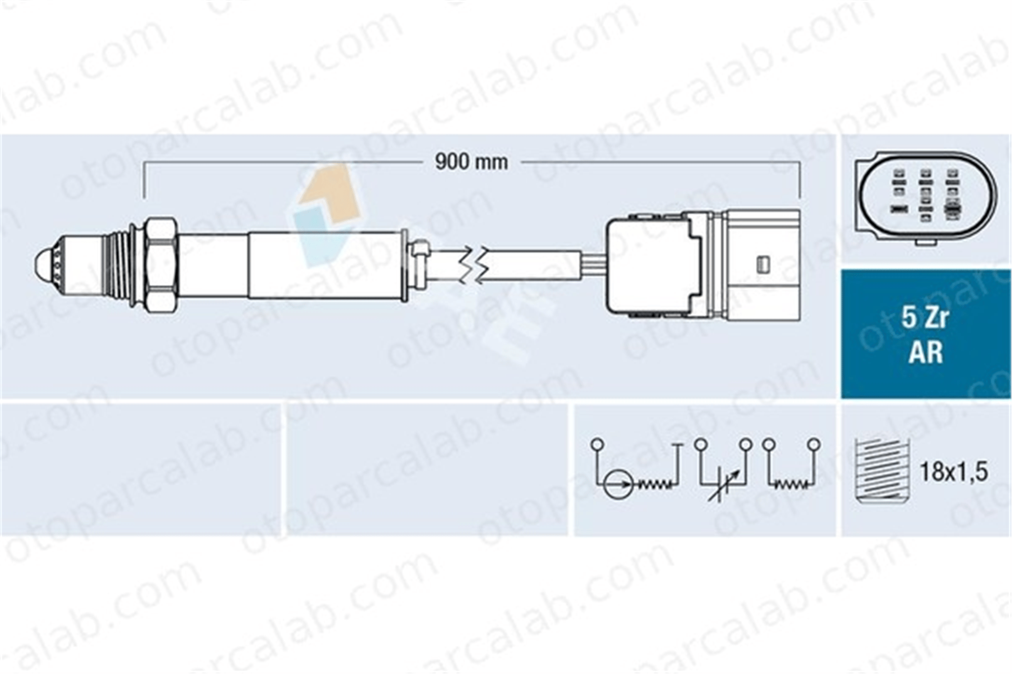 FAE 75155 Oksijen (Lambda) Sensörü MERCEDES-BENZ E-SERISI E-SERISI T-Model A0045428818 45428818