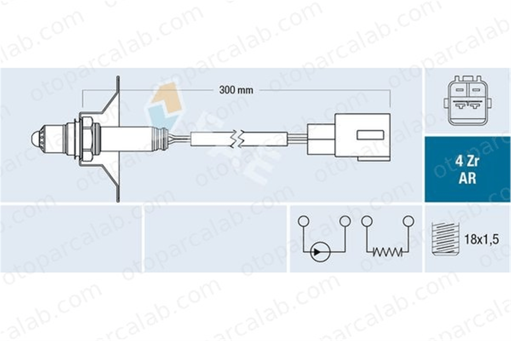 FAE 75620 Oksijen (Lambda) Sensörü TOYOTA IQ 8946774010