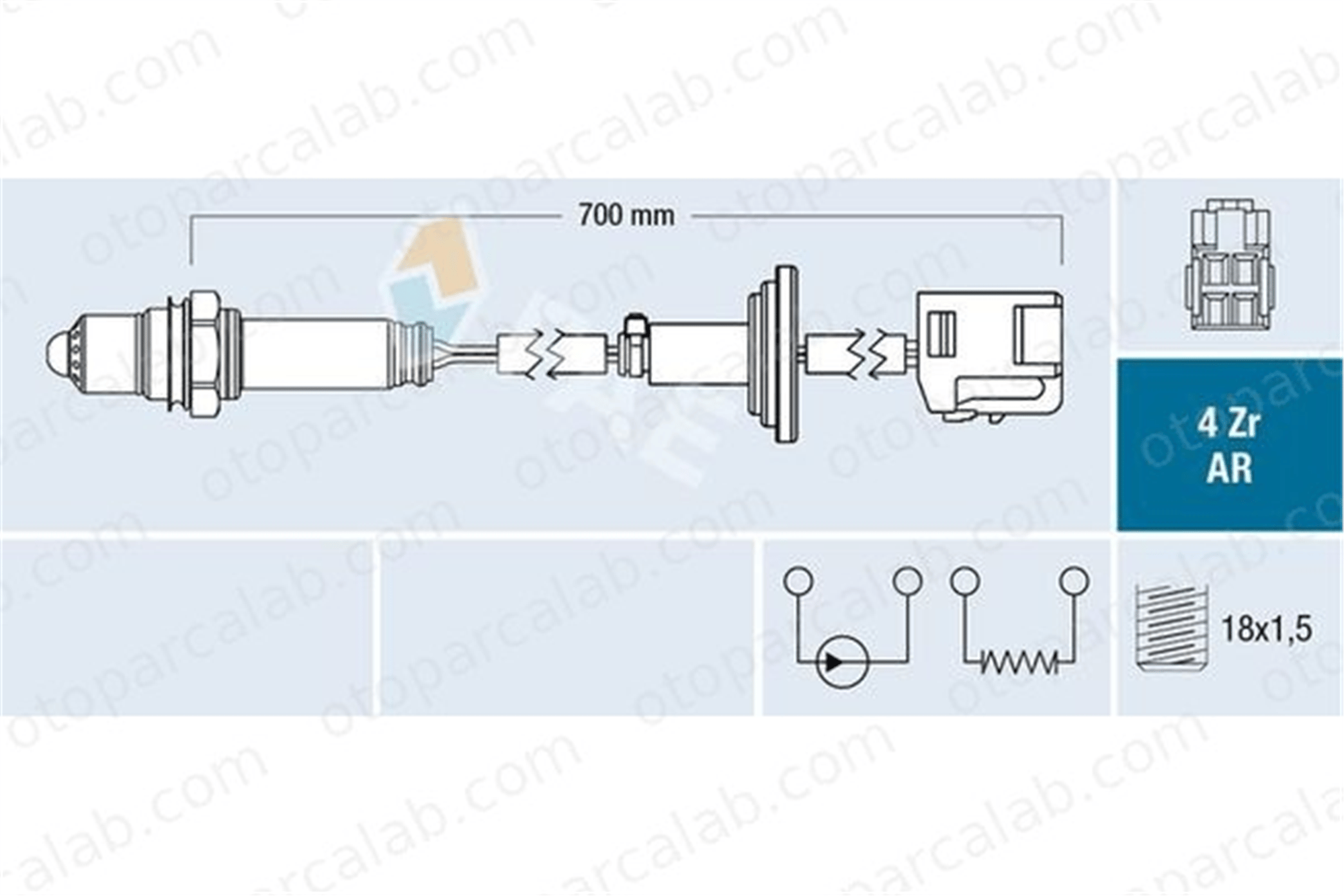 FAE 75638 Oksijen (Lambda) Sensörü TOYOTA AVENSIS AVENSIS Sedan 8946720060 8946764020