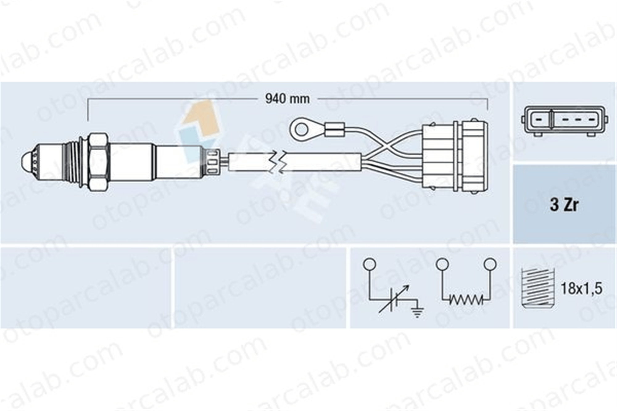 FAE 77112 Oksijen (Lambda) Sensörü VW POLO Coupe POLO II 30906265J 030 906 265 J