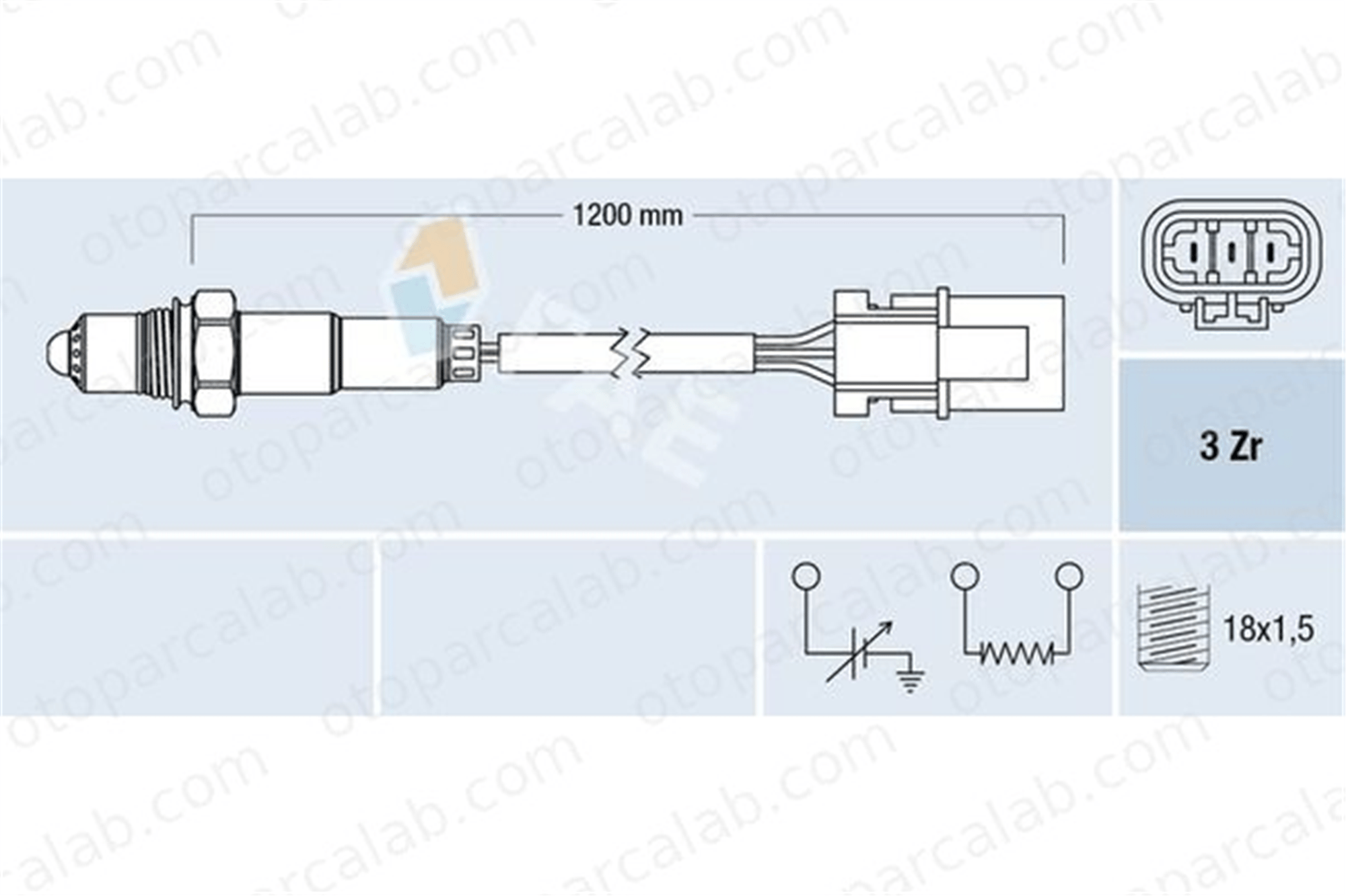 FAE 77231 Oksijen (Lambda) Sensörü FORD MAVERICK NISSAN TERRANO II 1953330 1960891