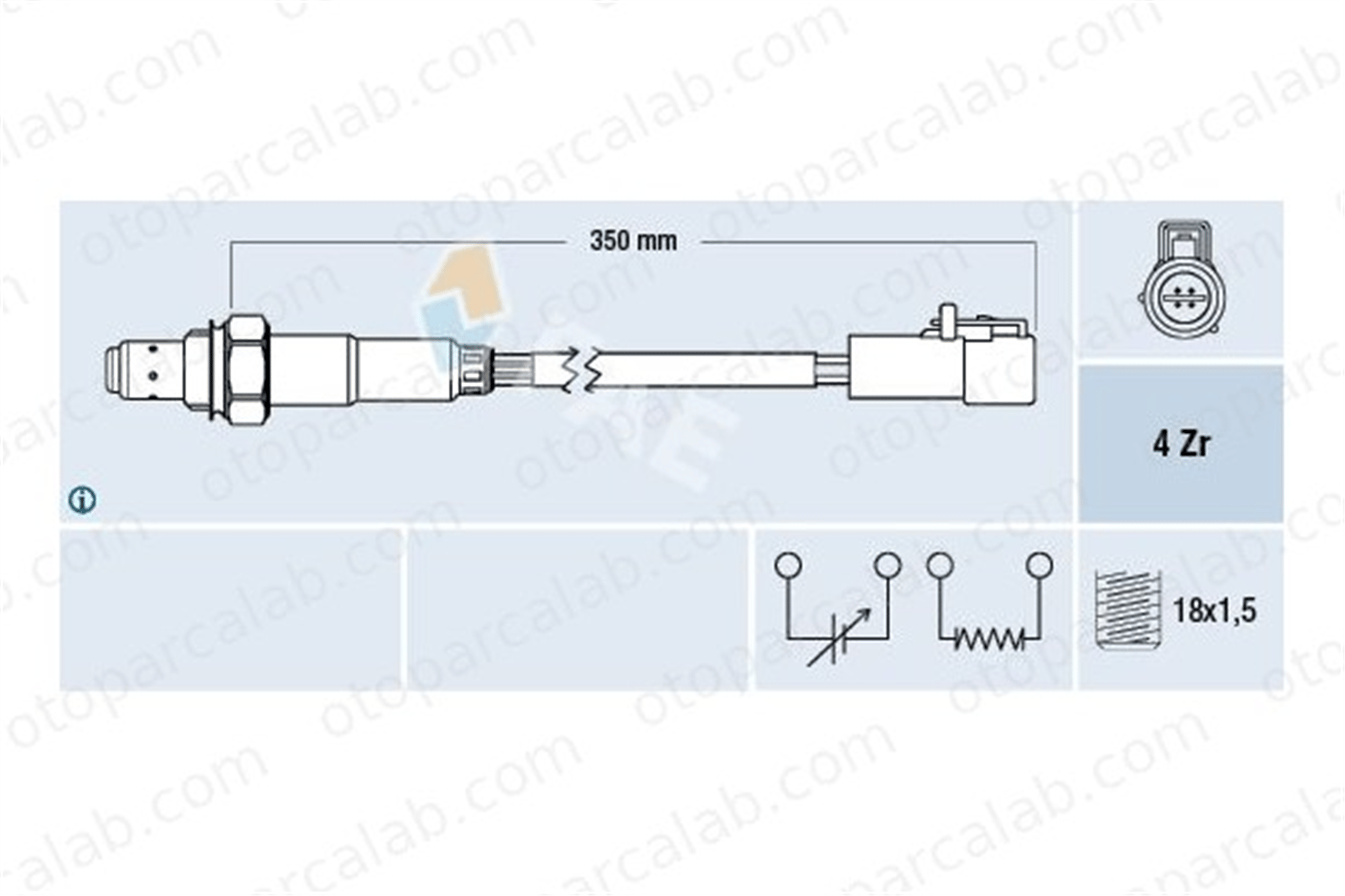 FAE 77264 Oksijen (Lambda) Sensörü FORD FIESTA VI FIESTA V AE819G444BC 1148070