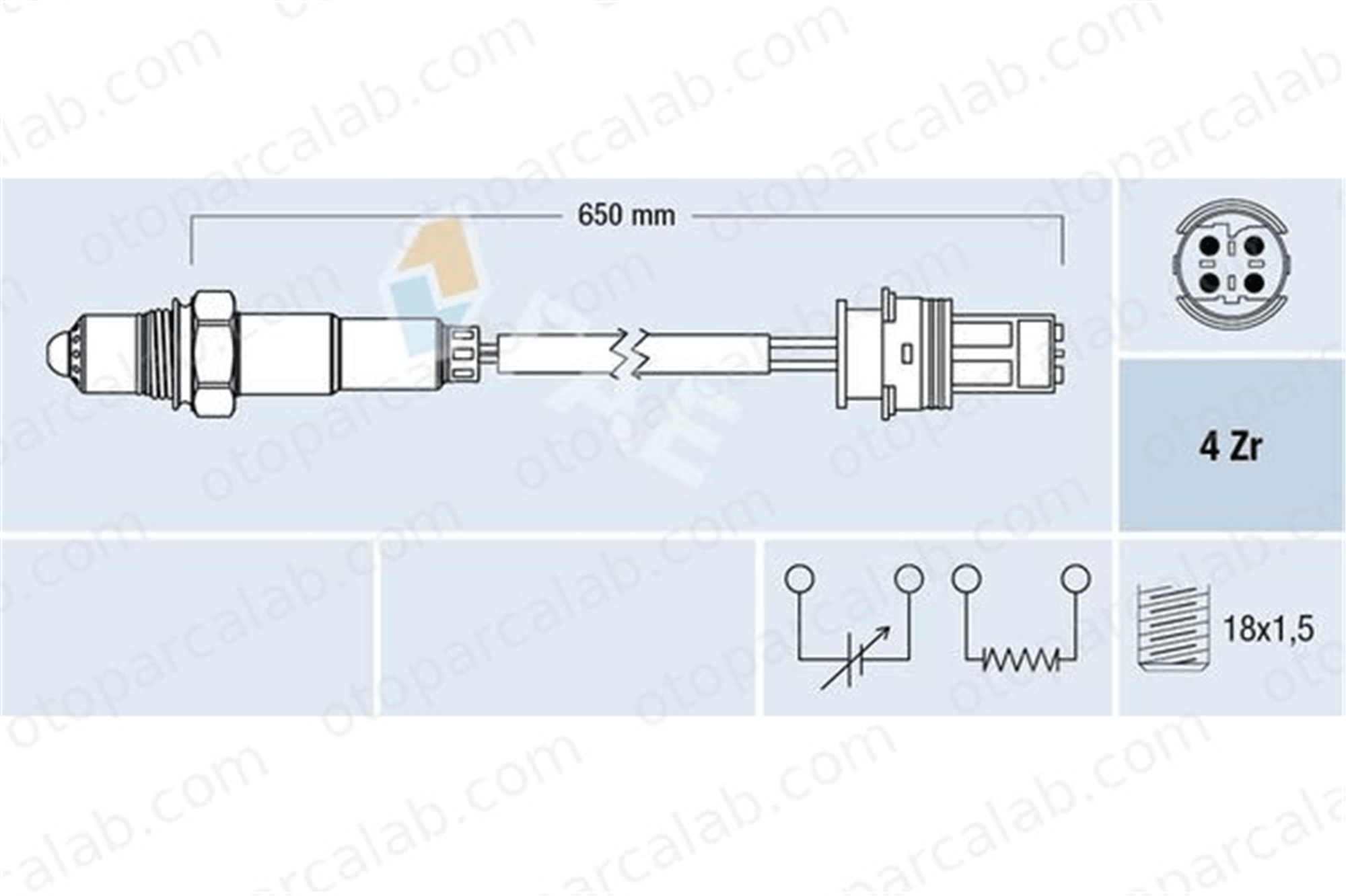 FAE 77278 Oksijen (Lambda) Sensörü BMW 5 3 Coupe 11787503441 11787518495