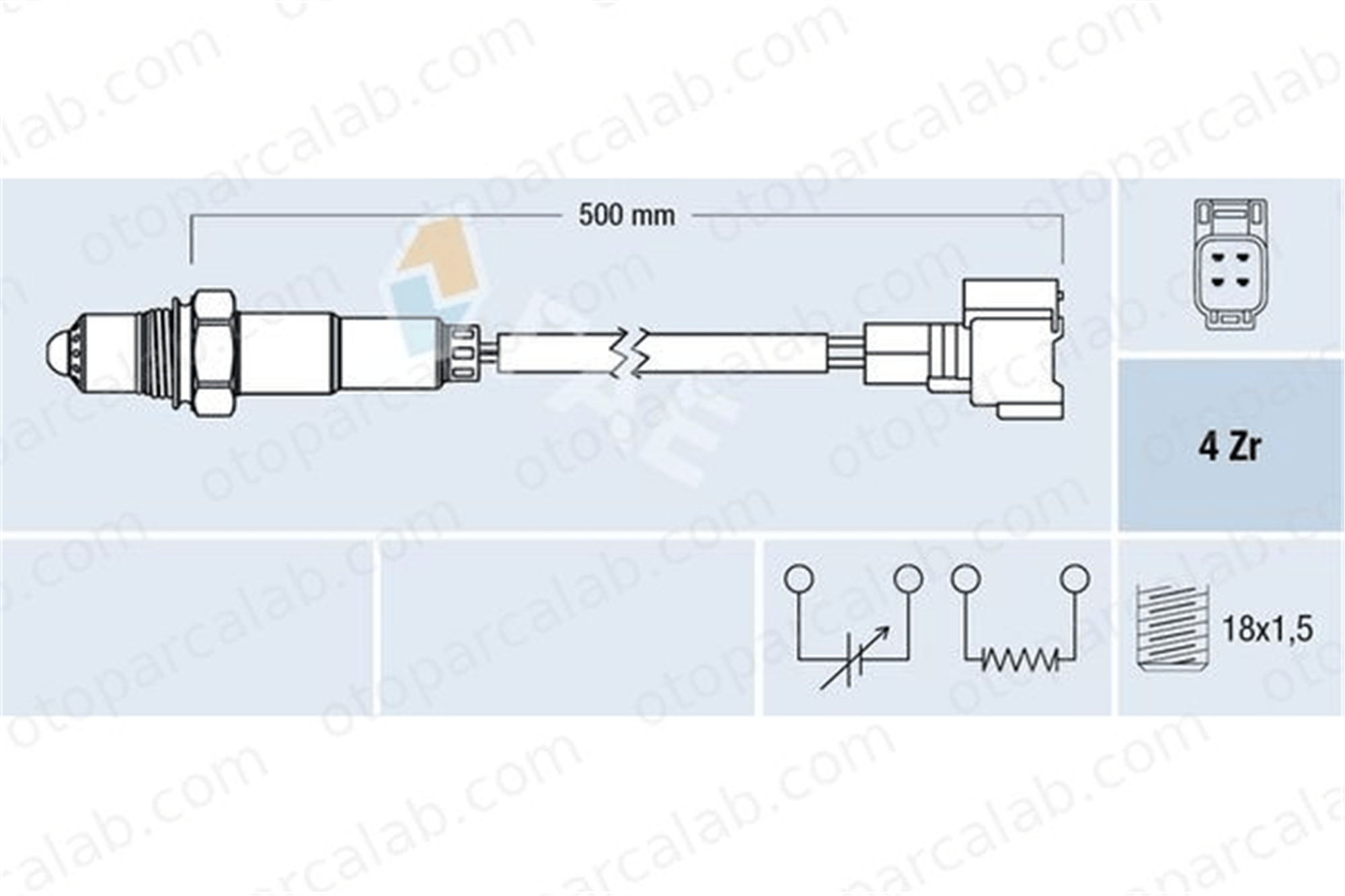 FAE 77297 Oksijen (Lambda) Sensörü SUZUKI IGNIS II FIAT SEDICI 71747243 1821362J00