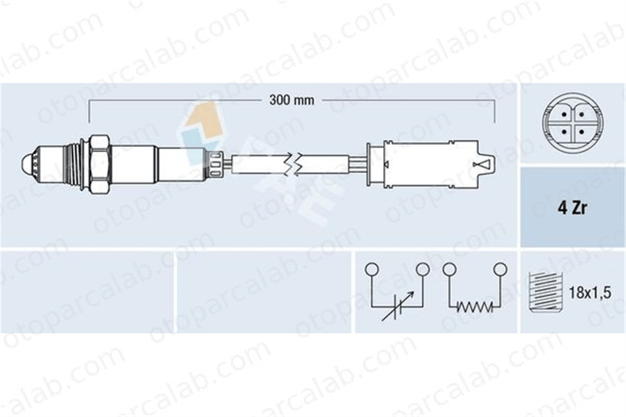 FAE 77336 Oksijen (Lambda) Sensörü BMW 7 5 11787512567 11787512973