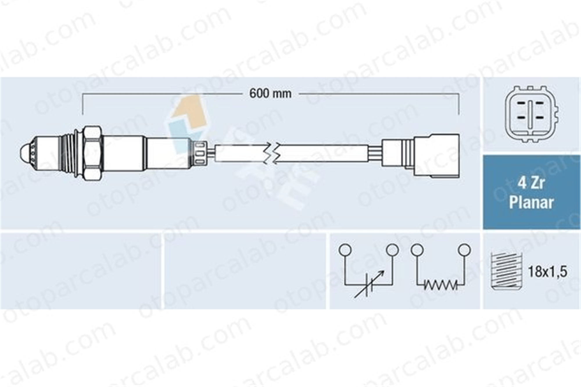 FAE 77515 Oksijen (Lambda) Sensörü TOYOTA CAMRY MR2 II 8946520280 8946520450