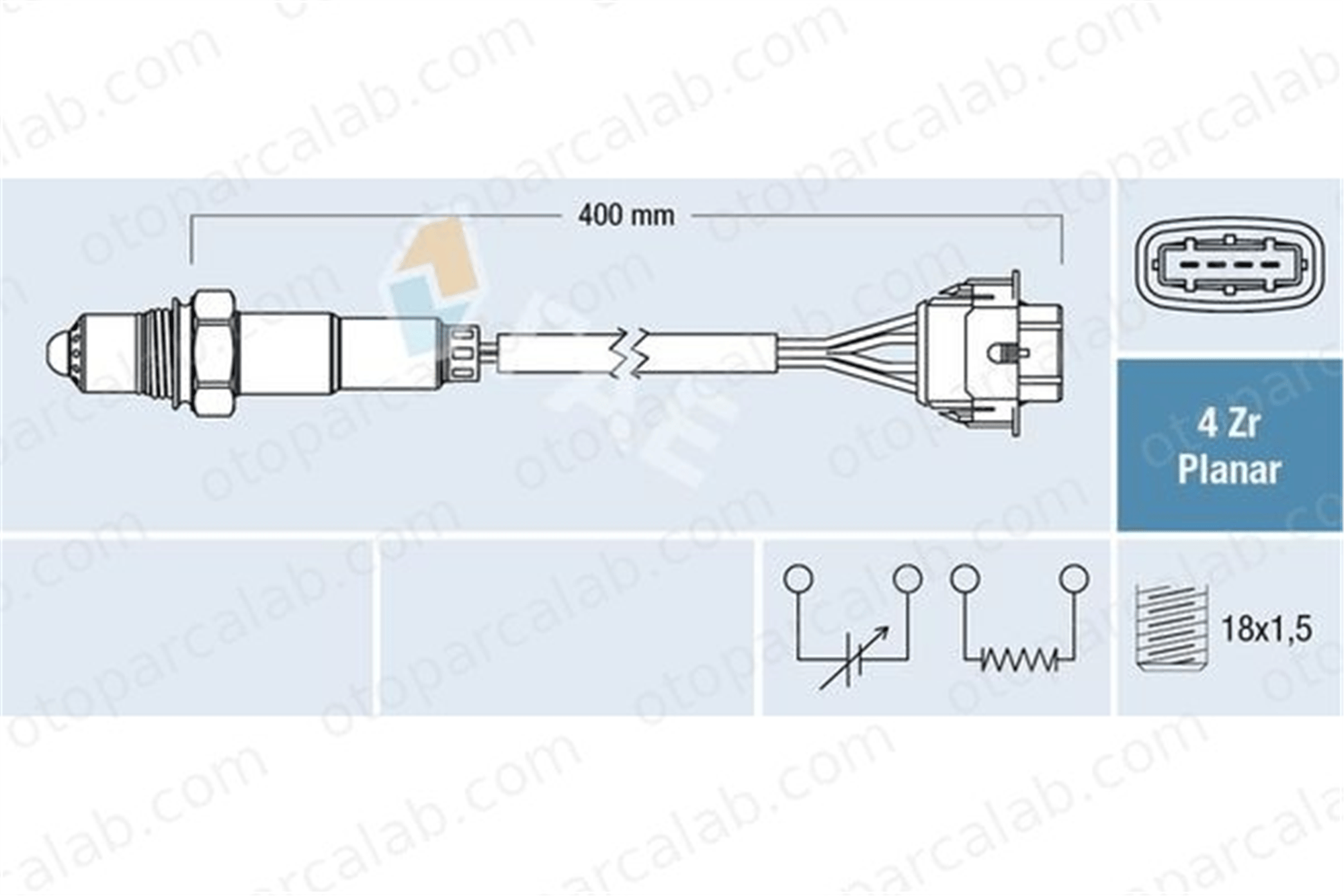 FAE 77597 Oksijen (Lambda) Sensörü OPEL CORSA D ASTRA H Station wagon 92210450 24402859