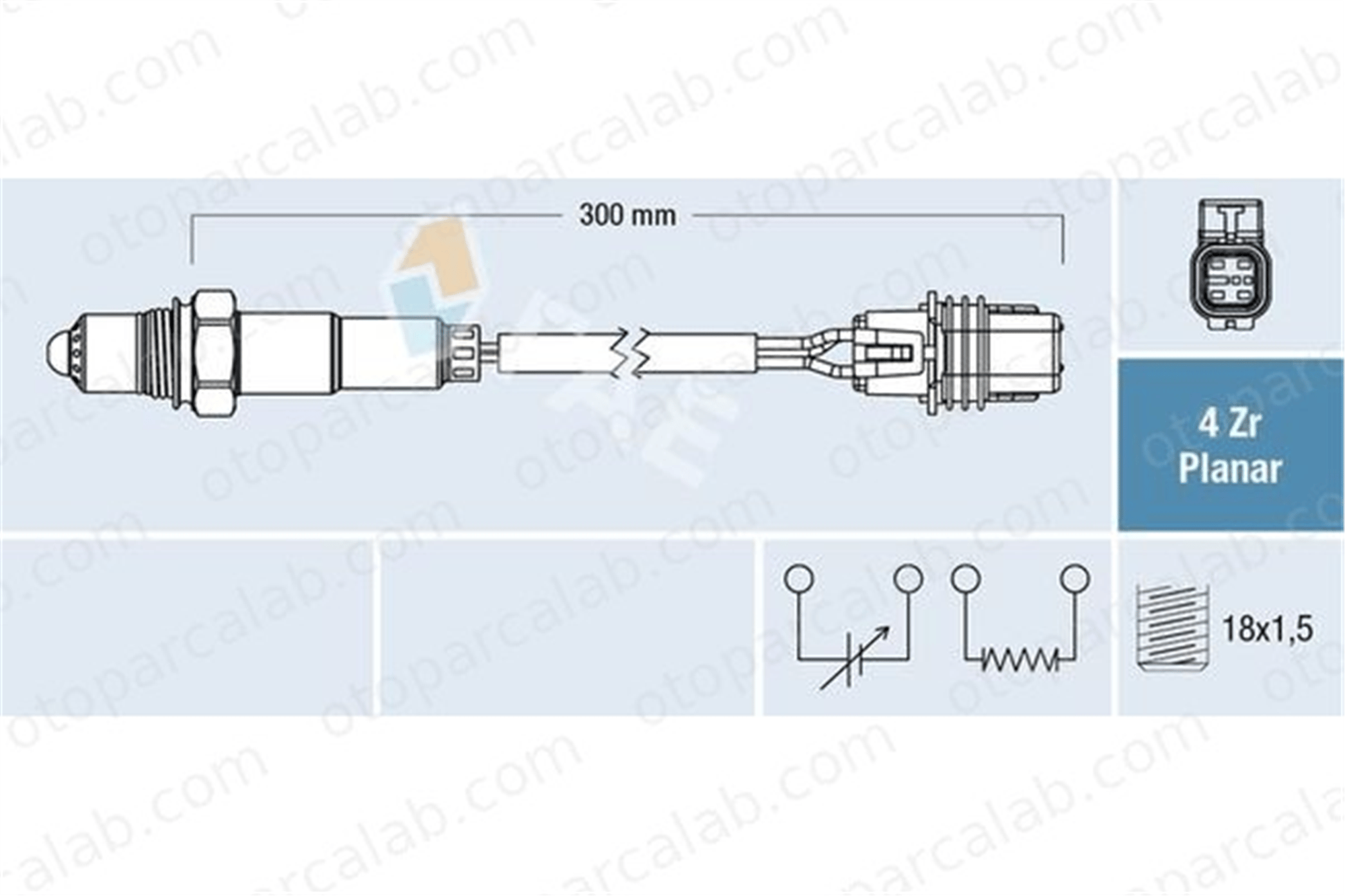 FAE 77663 Oksijen (Lambda) Sensörü SAAB 9-5 OPEL INSIGNIA A 12596688 5855395