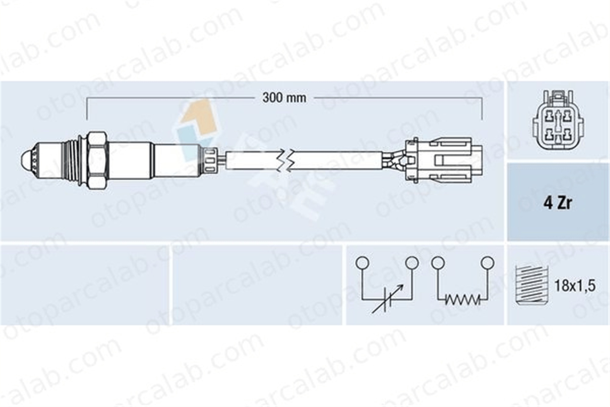 FAE 77711 Oksijen (Lambda) Sensörü HYUNDAI ACCENT I ACCENT Sedan 3921026000