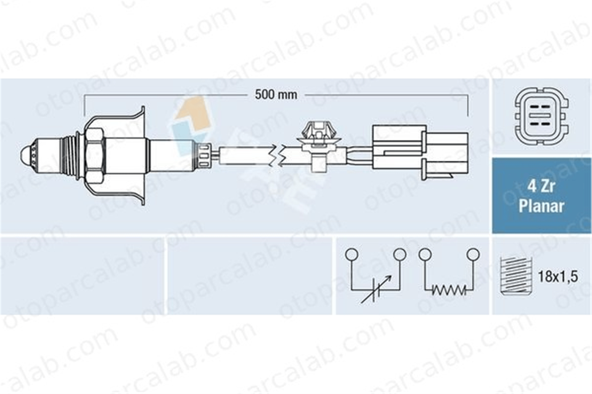 FAE 77712 Oksijen (Lambda) Sensörü KIA PICANTO II HYUNDAI i10 I 3921004000