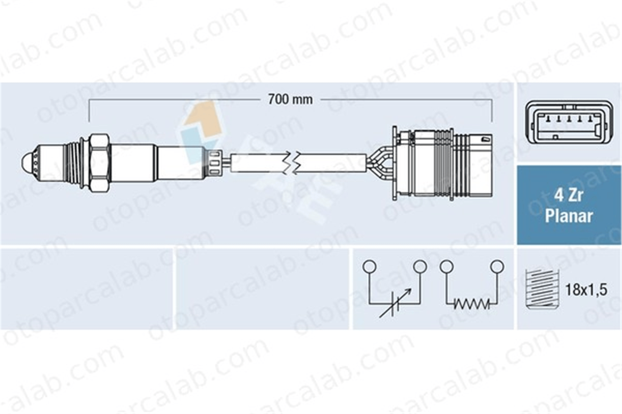 FAE 77760 Oksijen (Lambda) Sensörü BMW 3 3 Touring 11787589475 758947501