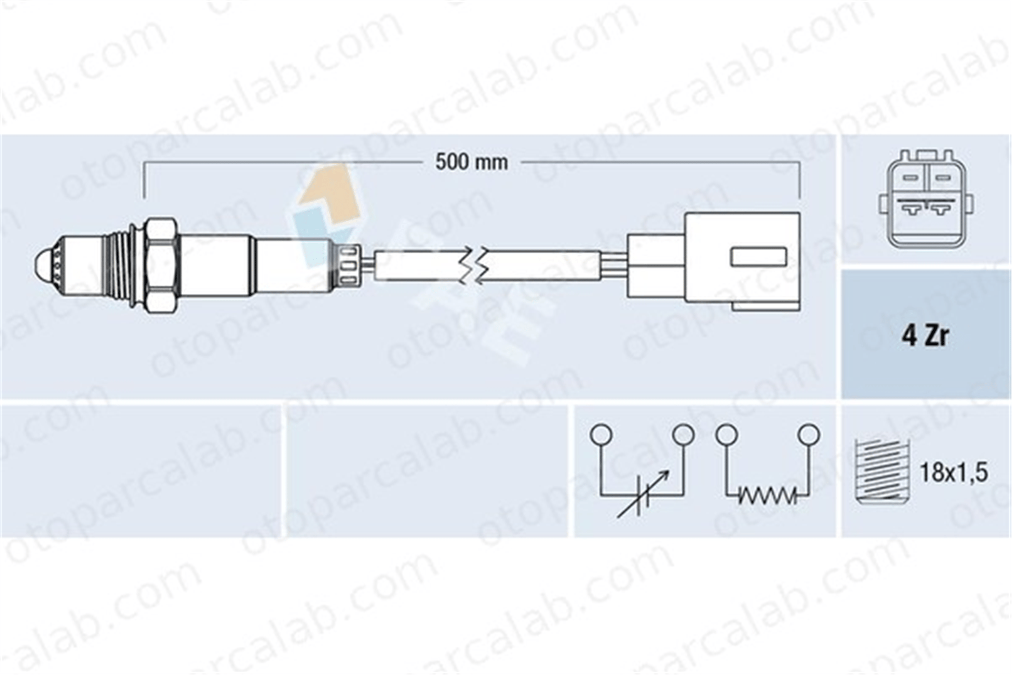 FAE 77767 Oksijen (Lambda) Sensörü TOYOTA COROLLA Verso AVENSIS 8946502150 8946502080