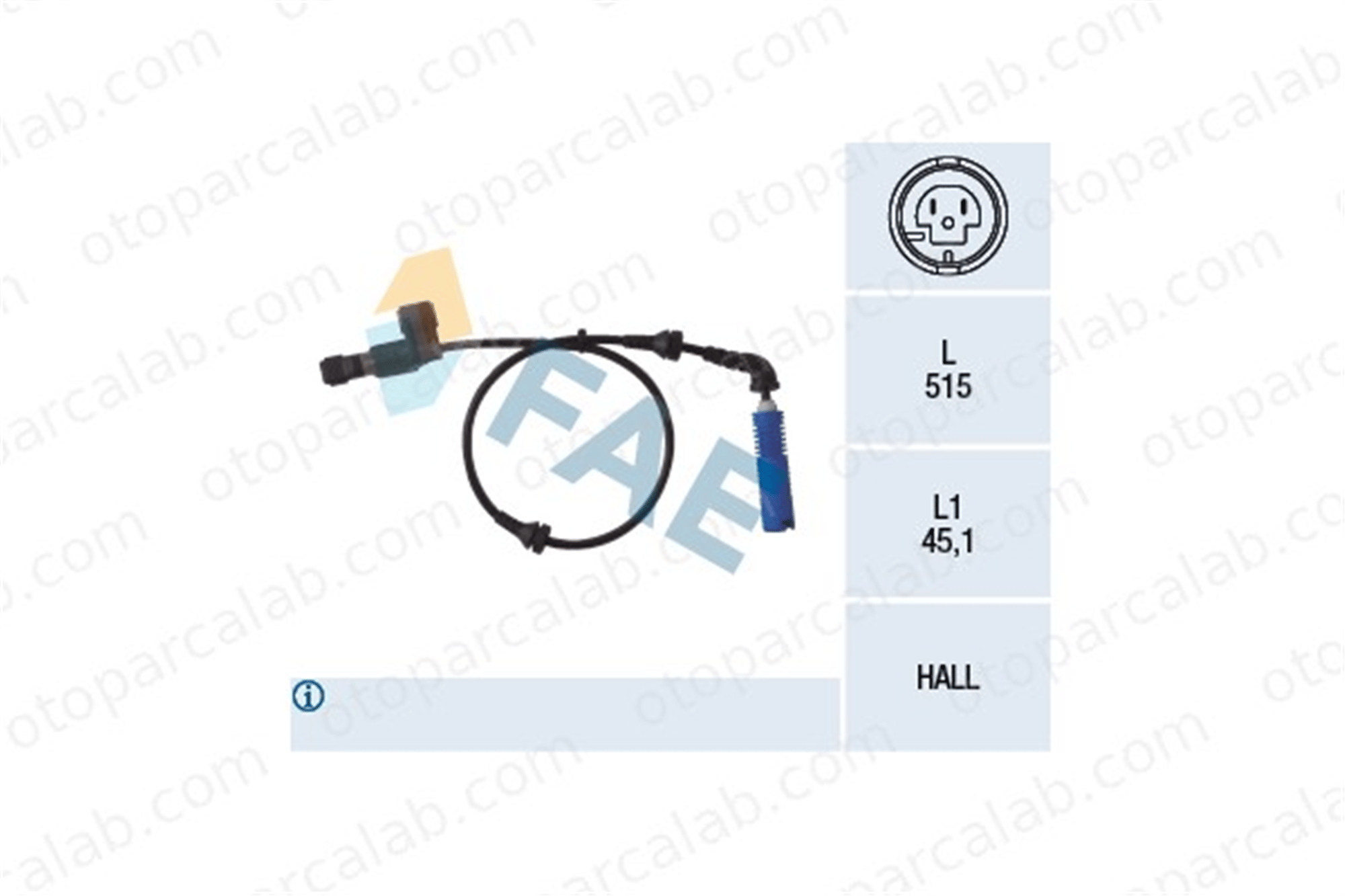 FAE 78014 Abs Sensörü Ön Sol BMW 3 3 Coupe 34526752681 34526792897