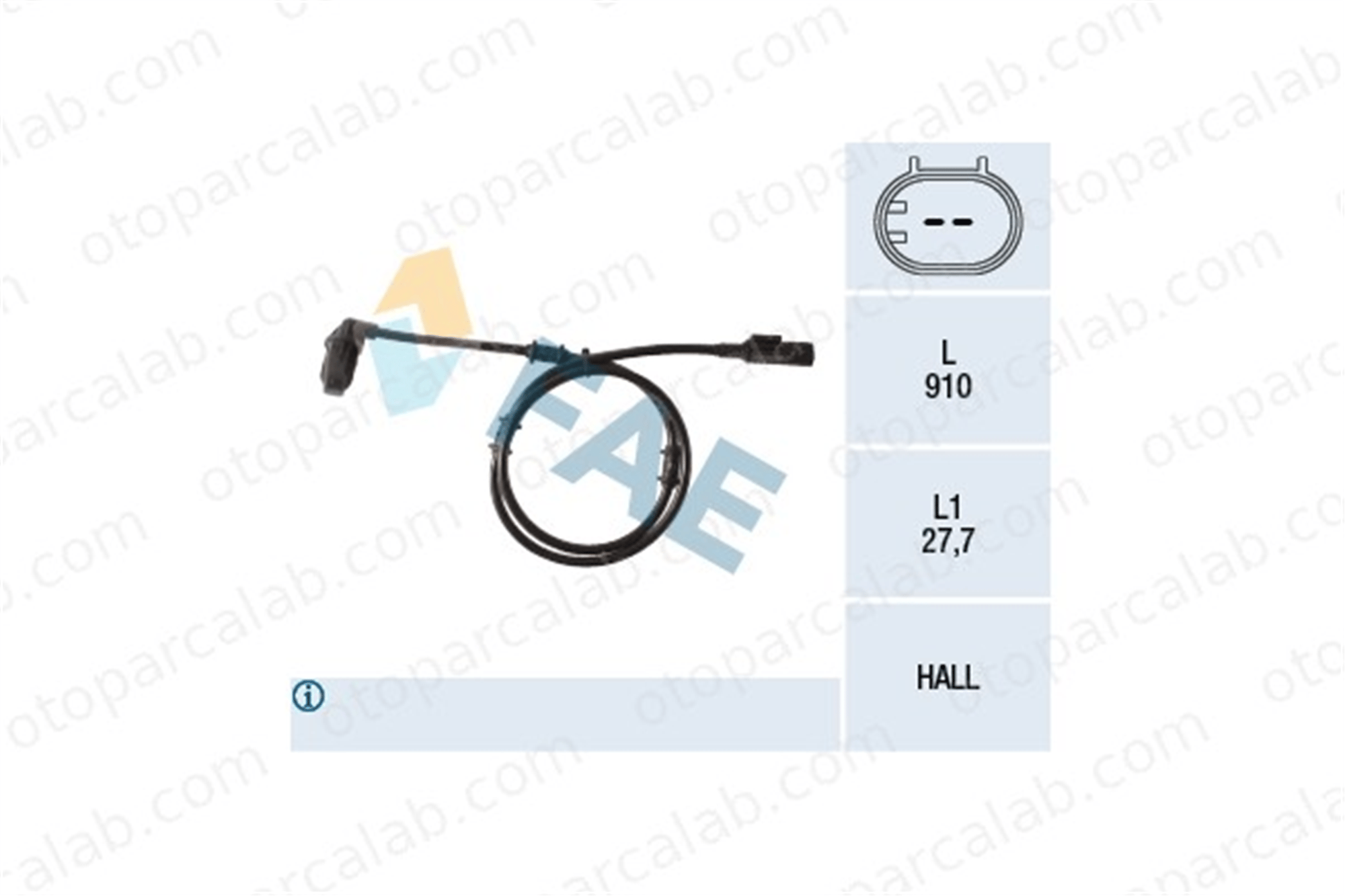 FAE 78133 Abs Sensörü Ön Sol MERCEDES-BENZ M-SERISI A1635421818 1635421818