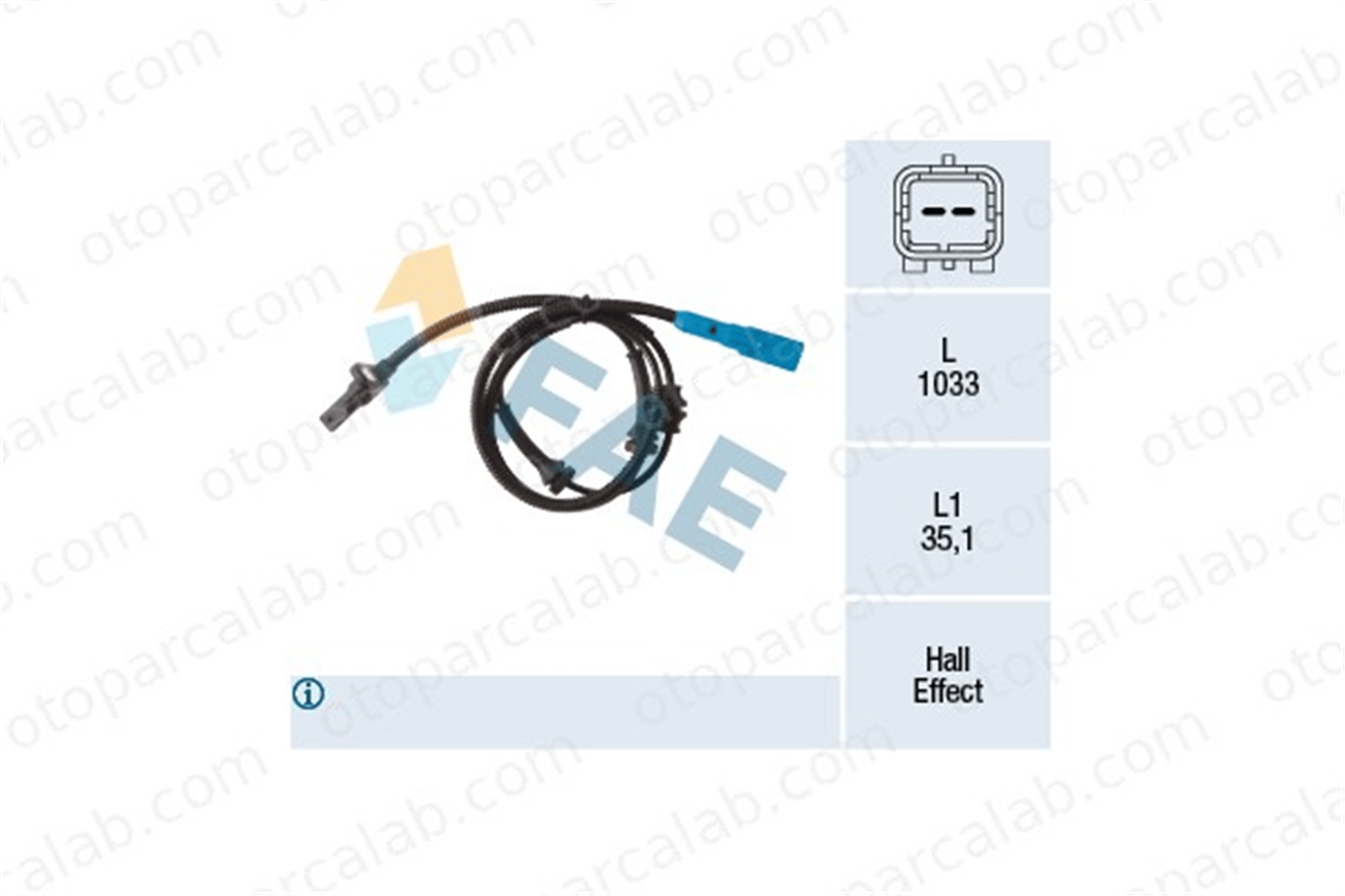 FAE 78313 Abs Sensörü Ön Sağ veya Sol PEUGEOT 208 I CITROËN DS3 4545J9 4545E4